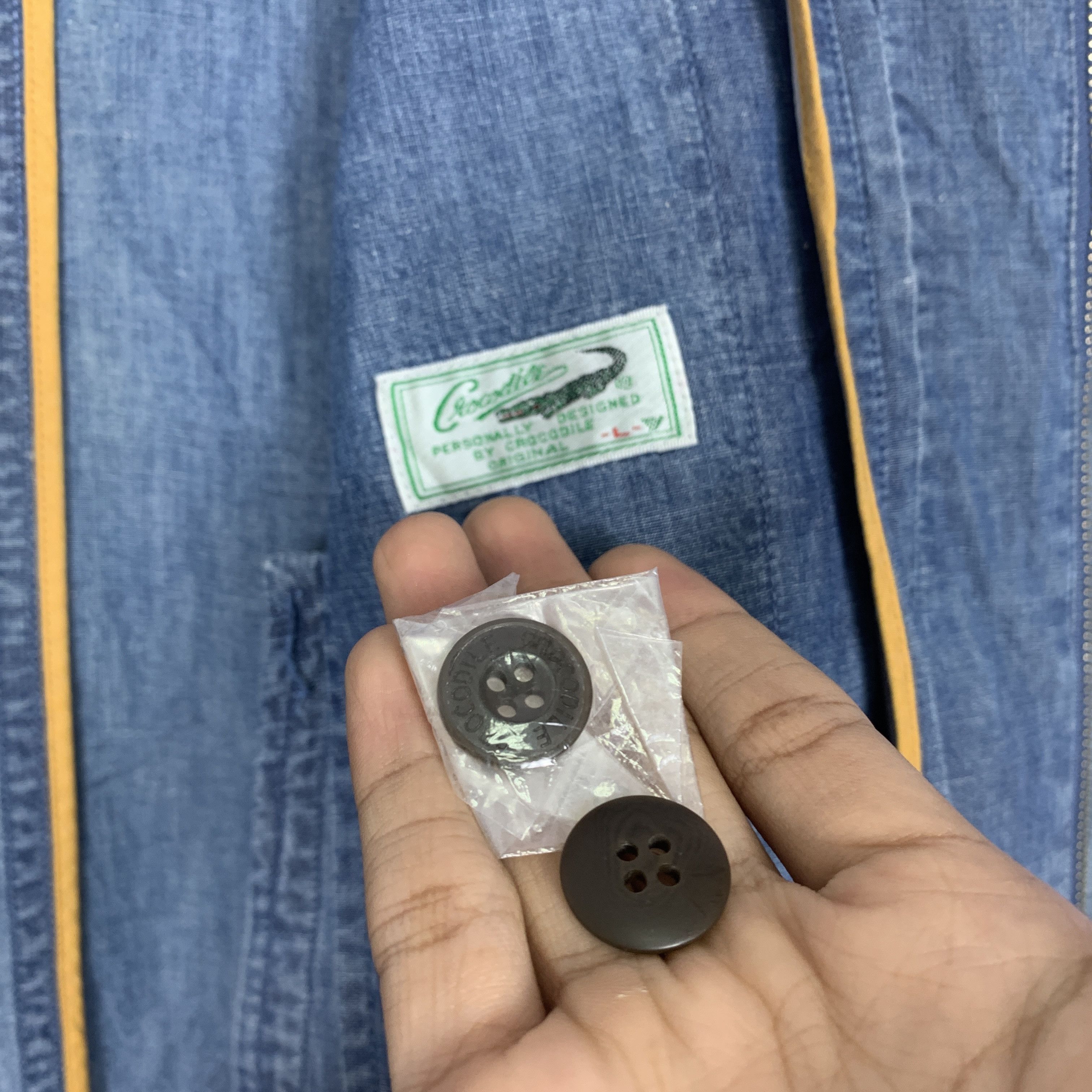 Japanese Brand Vintage CROCODILE Denim Faded Jacket J0250 Size US M / EU 48-50 / 2 - 14 Thumbnail