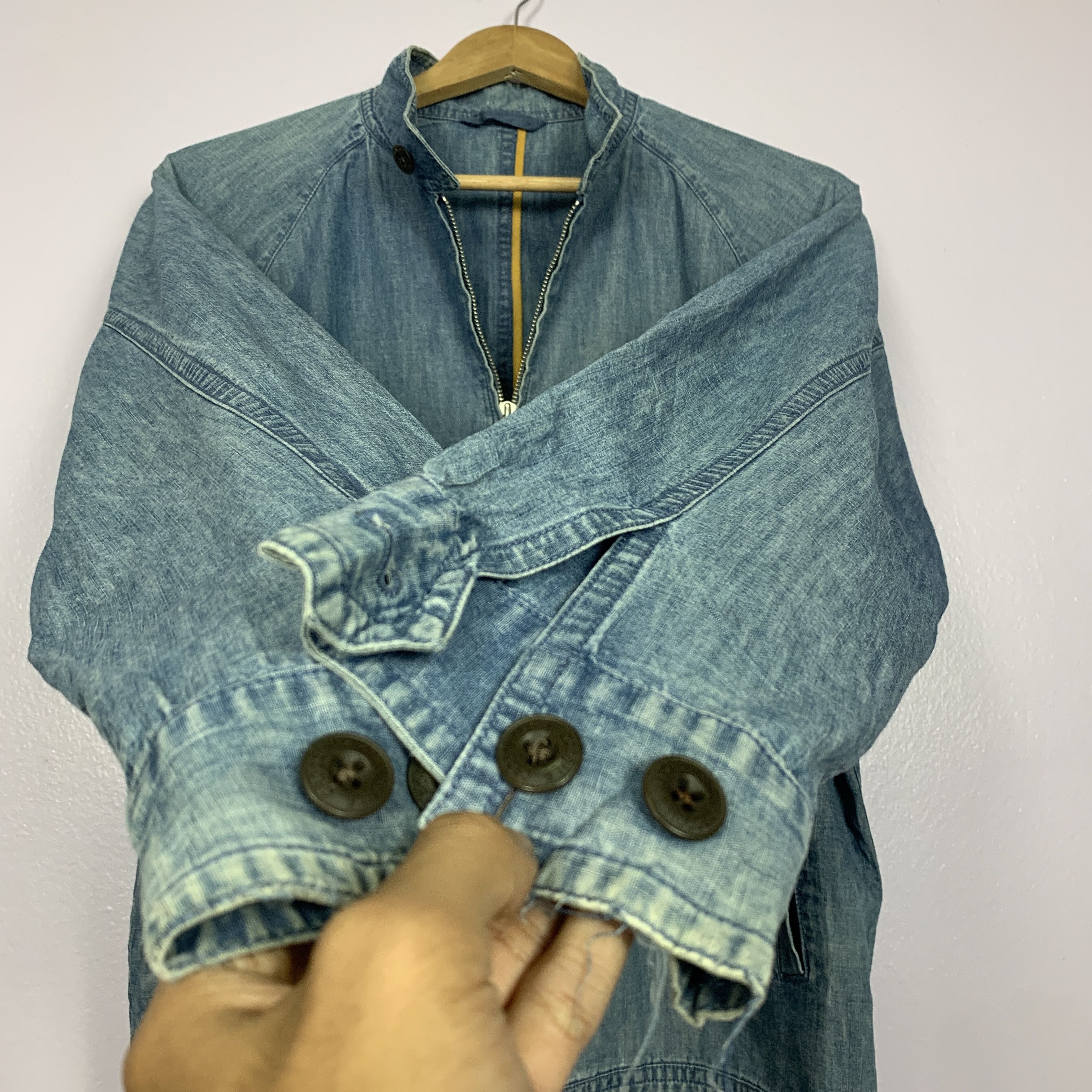 Japanese Brand Vintage CROCODILE Denim Faded Jacket J0250 Size US M / EU 48-50 / 2 - 8 Thumbnail