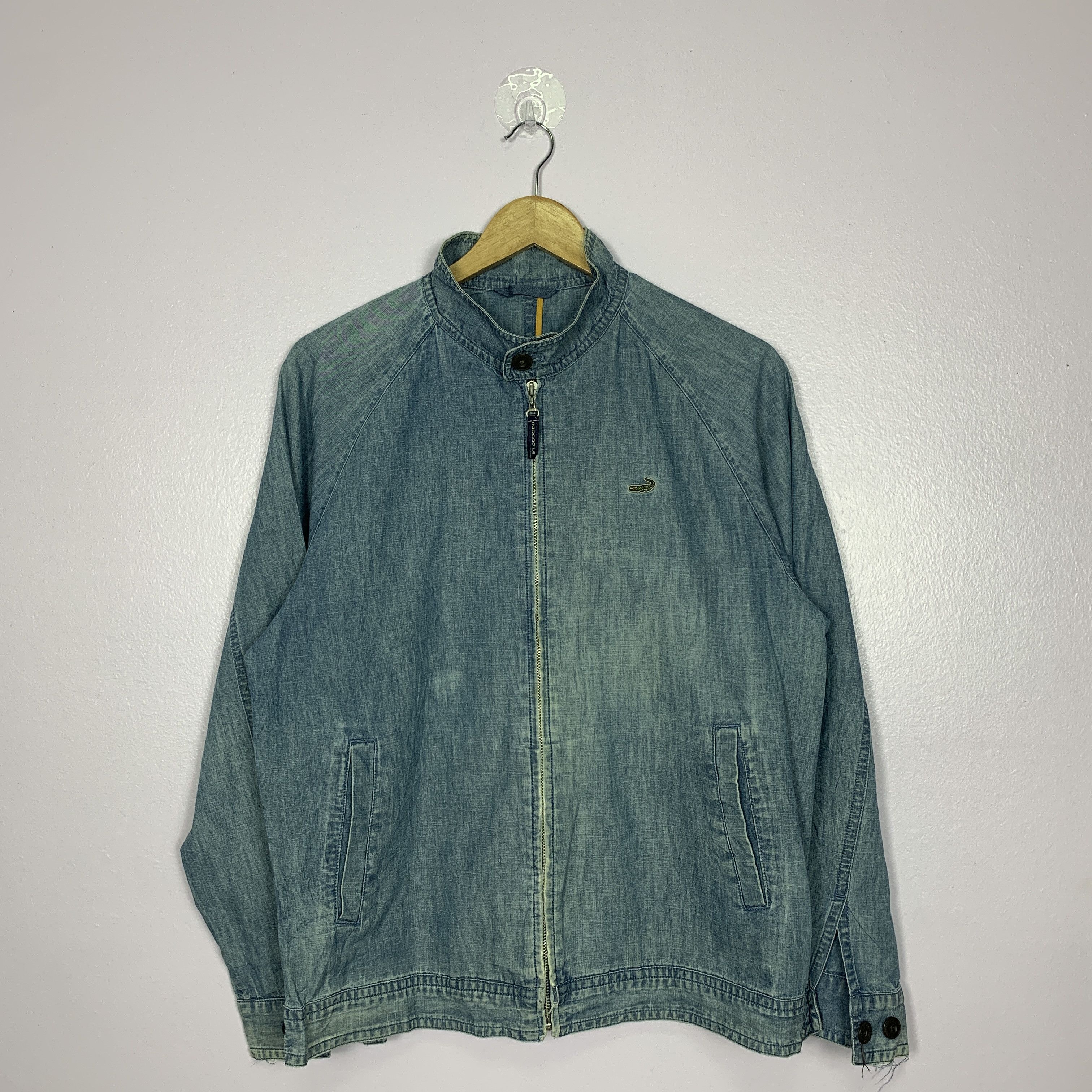 Japanese Brand Vintage CROCODILE Denim Faded Jacket J0250 Size US M / EU 48-50 / 2 - 1 Thumbnail