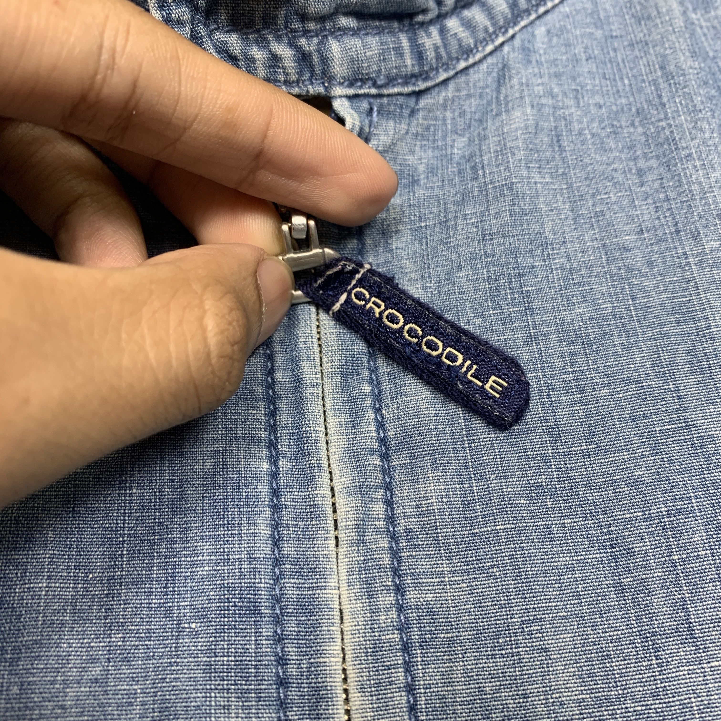 Japanese Brand Vintage CROCODILE Denim Faded Jacket J0250 Size US M / EU 48-50 / 2 - 6 Thumbnail