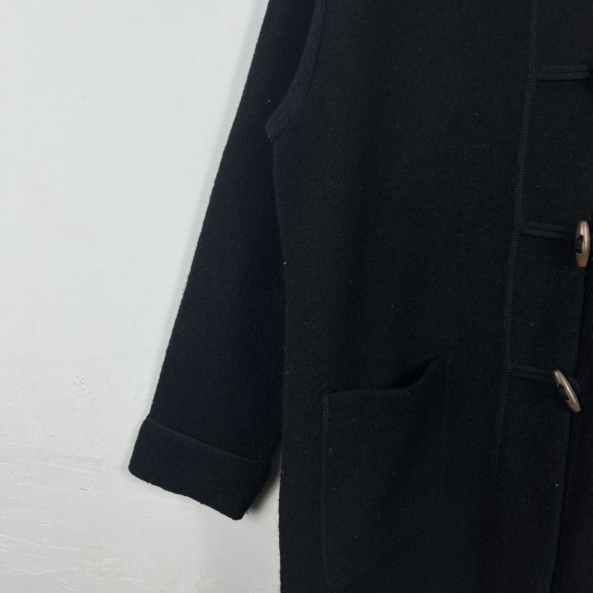 Japanese Brand Vintage Hooded Wool Duffle Coat J0110 Size US S / EU 44-46 / 1 - 3 Thumbnail