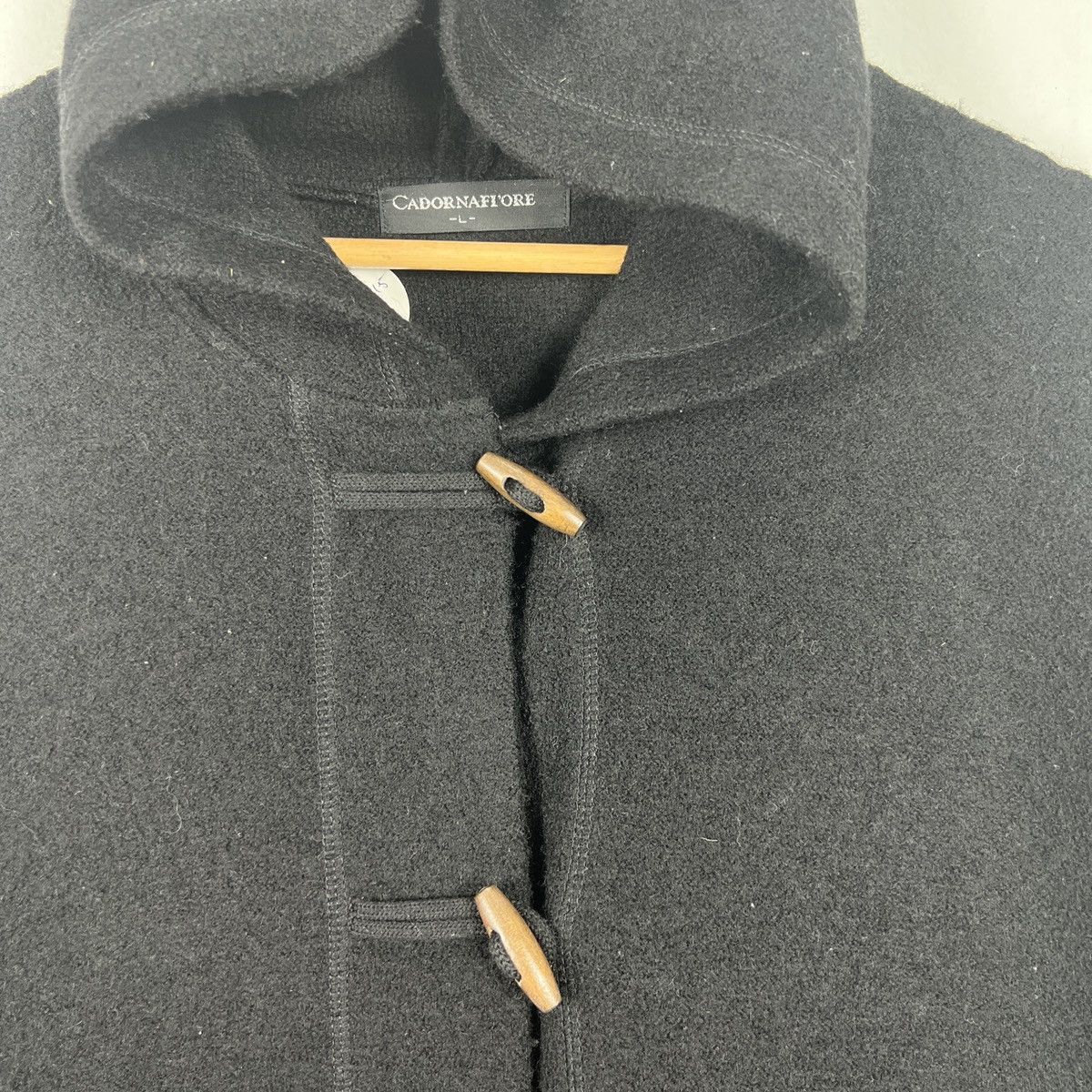 Japanese Brand Vintage Hooded Wool Duffle Coat J0110 Size US S / EU 44-46 / 1 - 6 Thumbnail