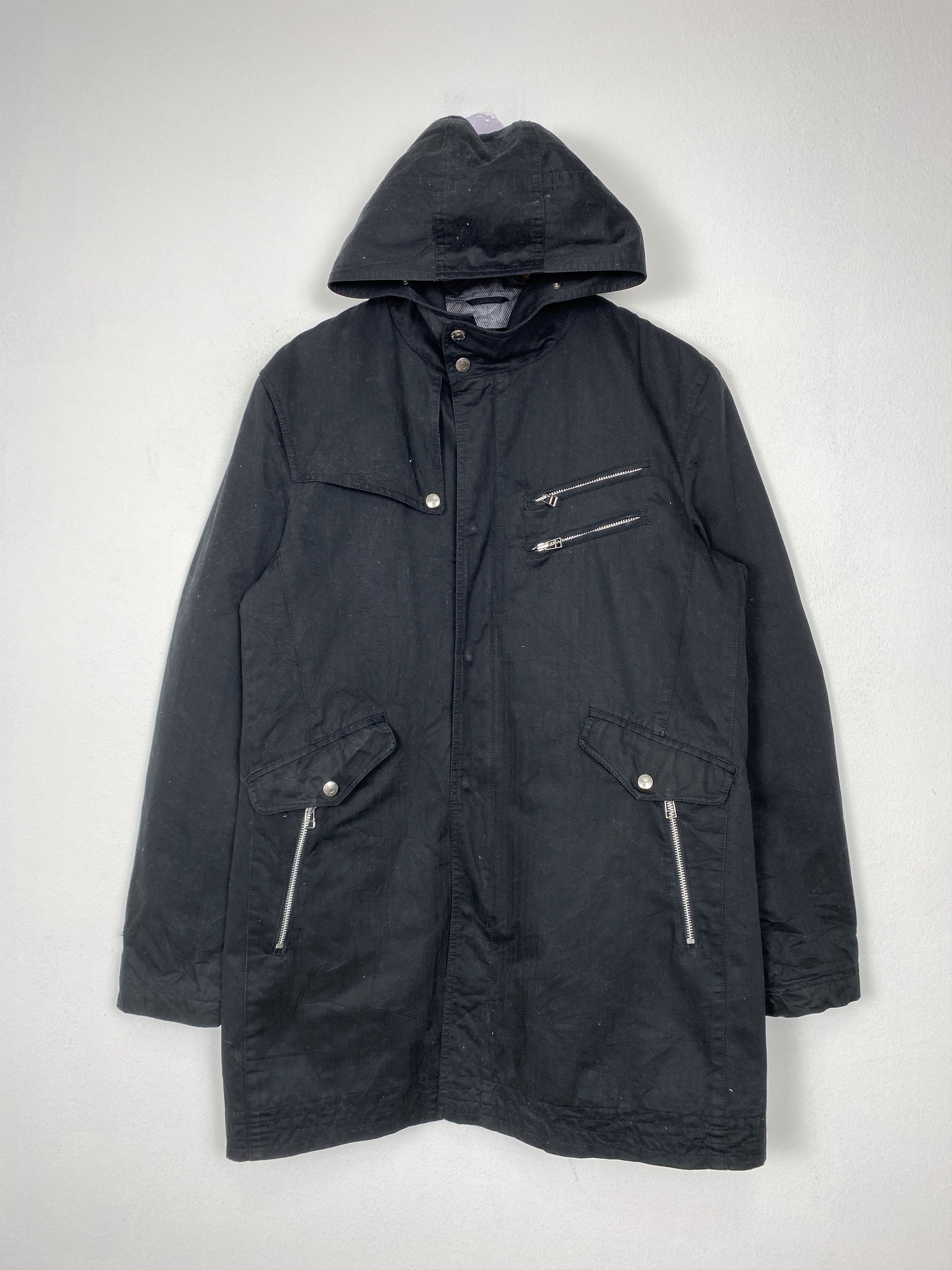 Japanese Brand Vintage Pazzo Denim Store Parkas Quilted Lining Jacket J1489 Size US S / EU 44-46 / 1 - 1 Thumbnail