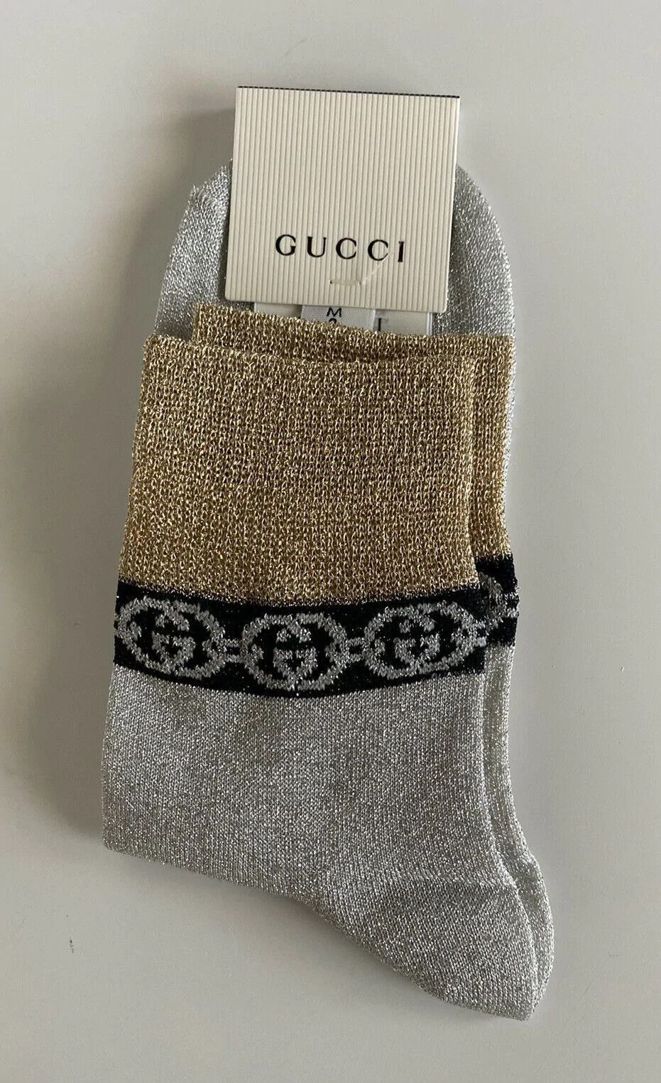 Gucci Socks in Silver / Gold Size ONE SIZE - 1 Thumbnail