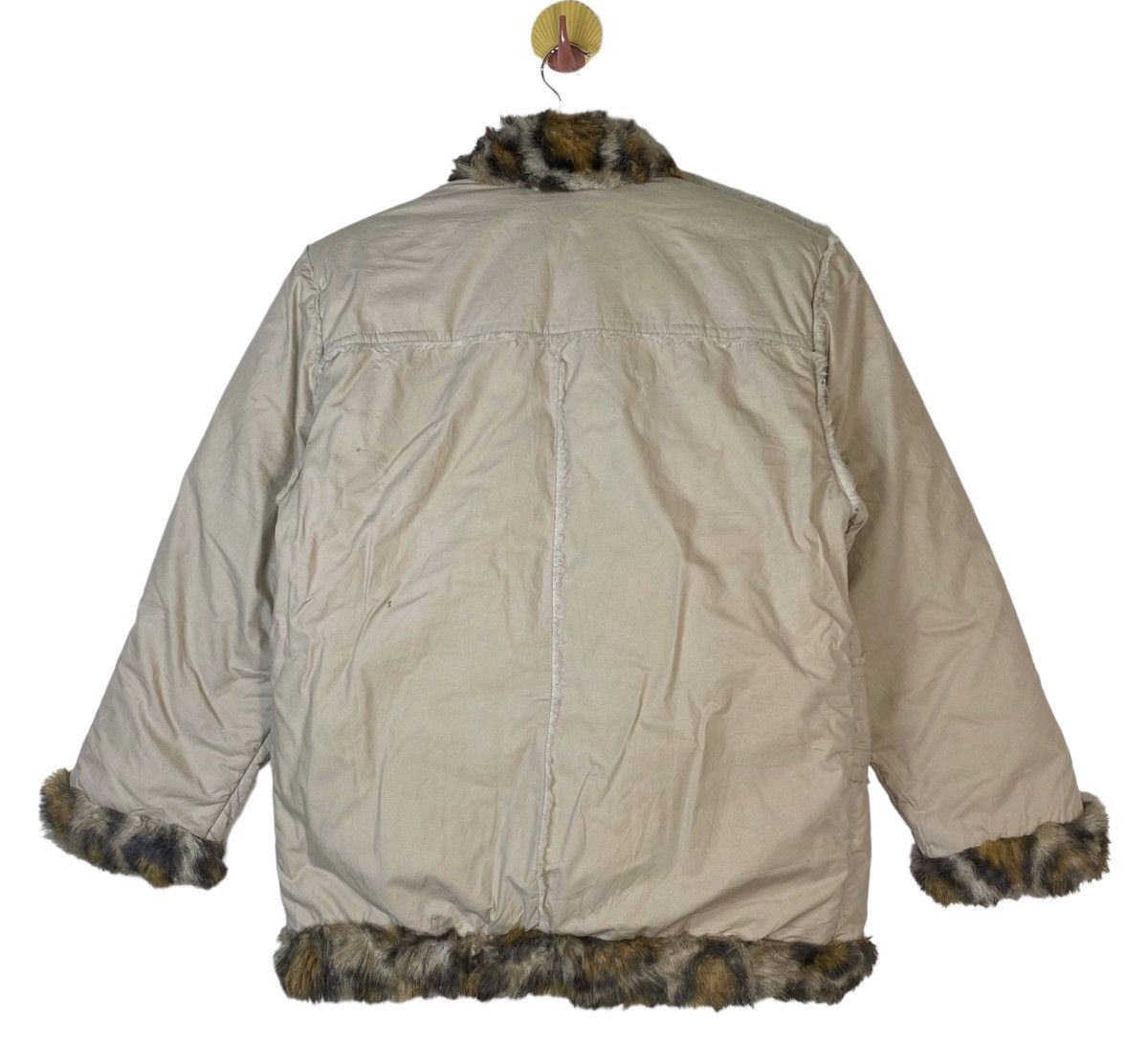 Kansai Yamamoto Vintage KANSAI eye Puffer Coat Faux Fur Jacket Size L / US 10 / IT 46 - 11 Thumbnail