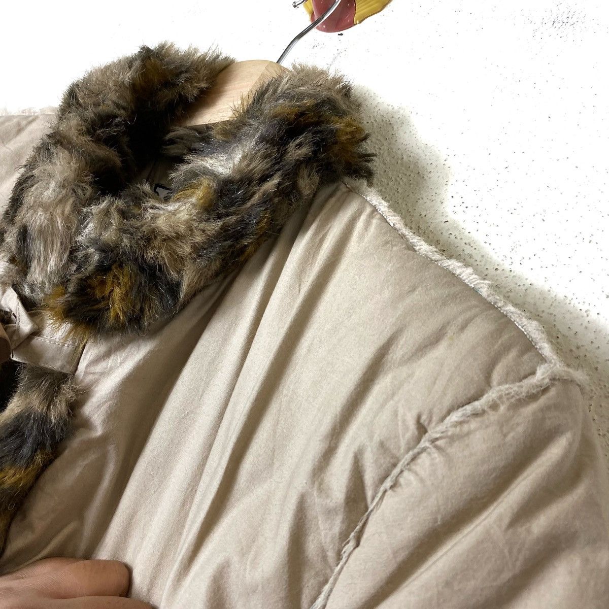 Kansai Yamamoto Vintage KANSAI eye Puffer Coat Faux Fur Jacket Size L / US 10 / IT 46 - 4 Thumbnail
