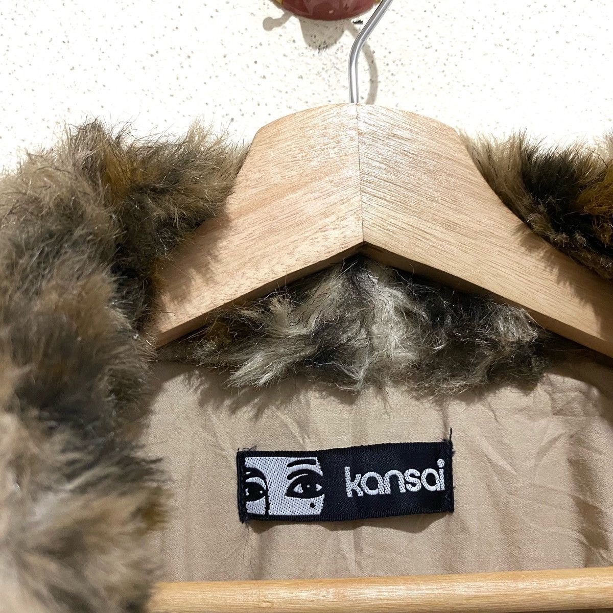 Kansai Yamamoto Vintage KANSAI eye Puffer Coat Faux Fur Jacket Size L / US 10 / IT 46 - 13 Thumbnail