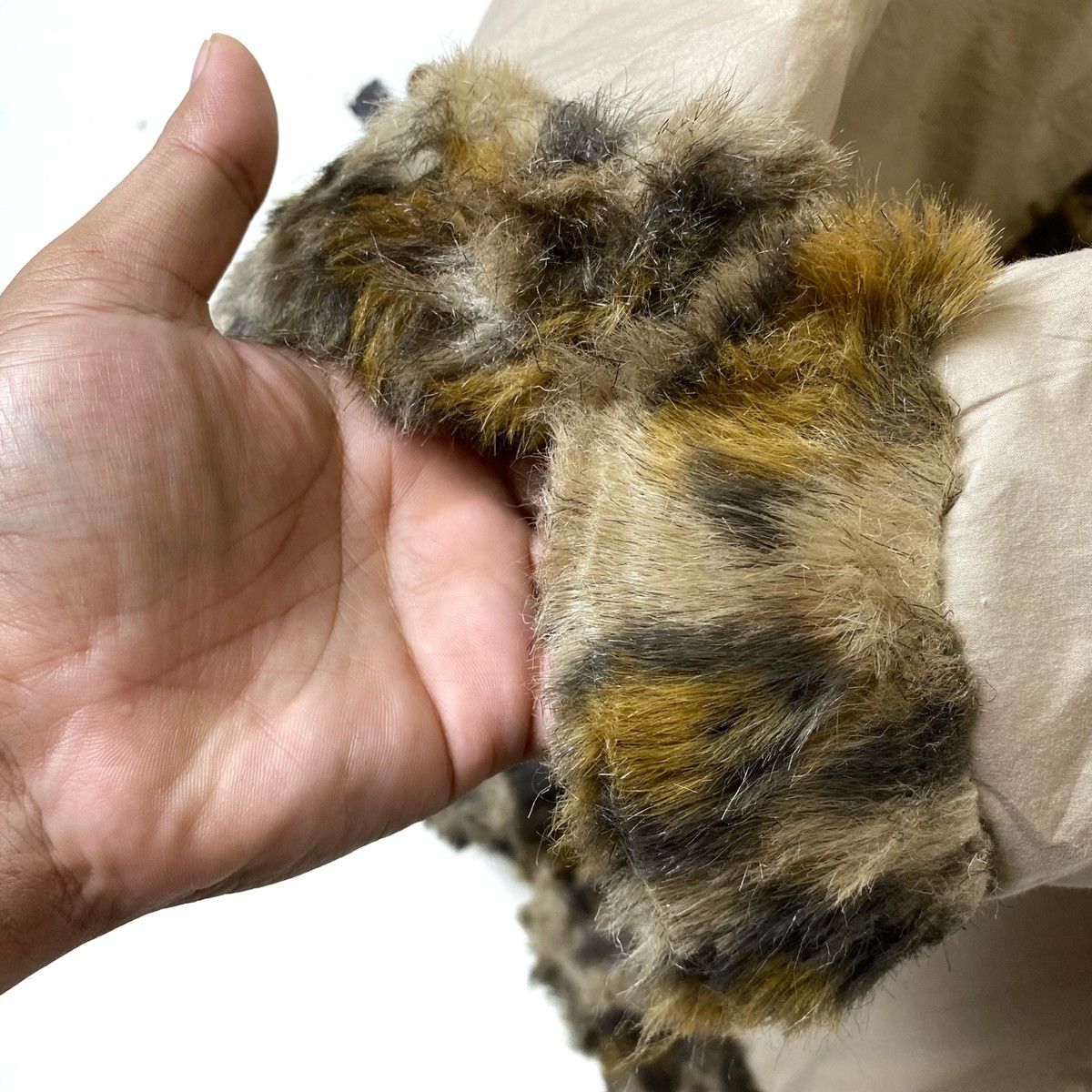 Kansai Yamamoto Vintage KANSAI eye Puffer Coat Faux Fur Jacket Size L / US 10 / IT 46 - 9 Thumbnail