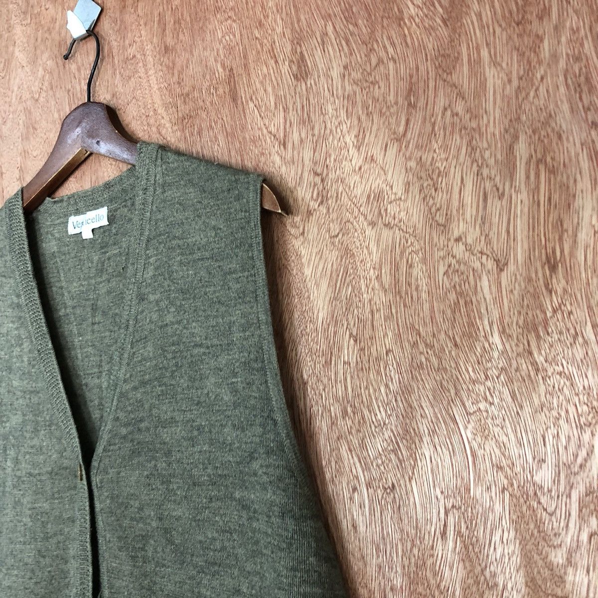 Vintage Venticello Green Knitwear Vest vintage #c910 Size US M / EU 48-50 / 2 - 4 Thumbnail