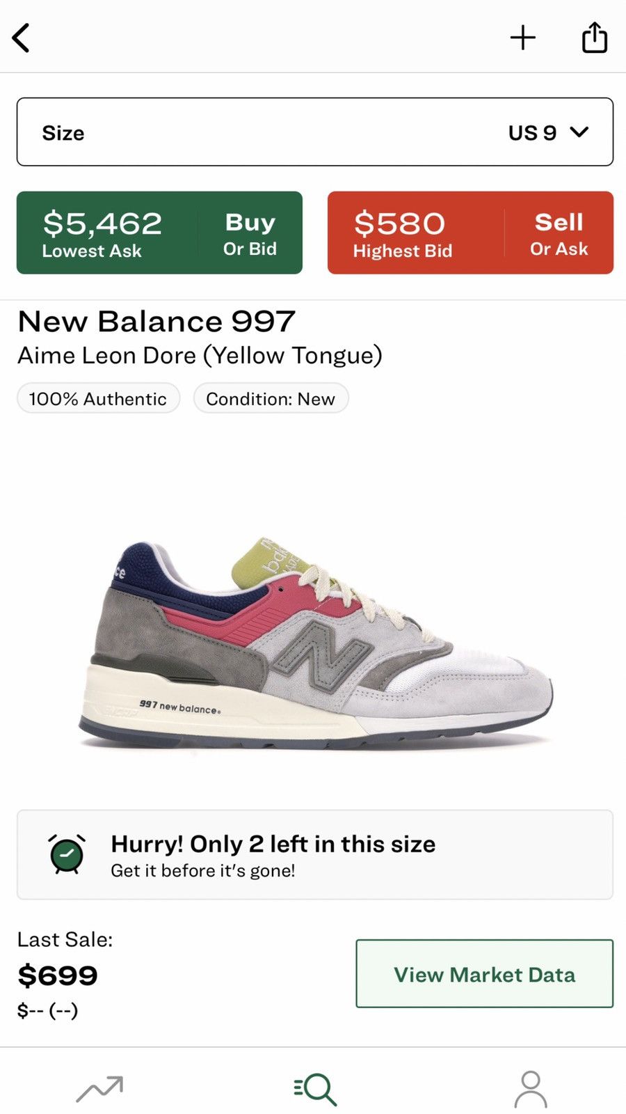 Aime Leon Dore × New Balance Aime Leon Dore New Balance 997 Canary Yellow Size US 9 / EU 42 - 8 Thumbnail