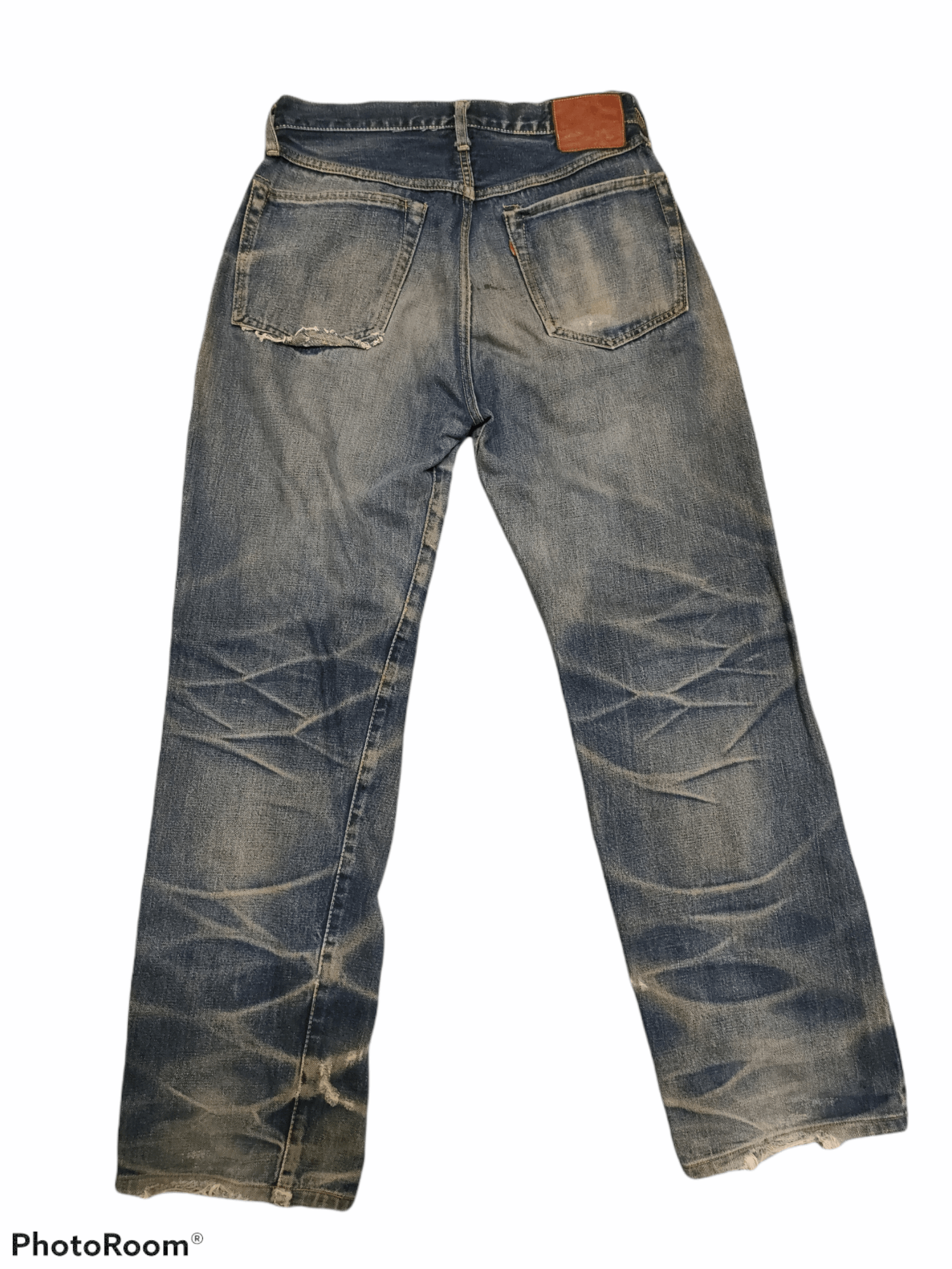 Pherrow's Reworked Pherrows Selvedge Distressed Denim Jeans Size US 29 - 4 Thumbnail