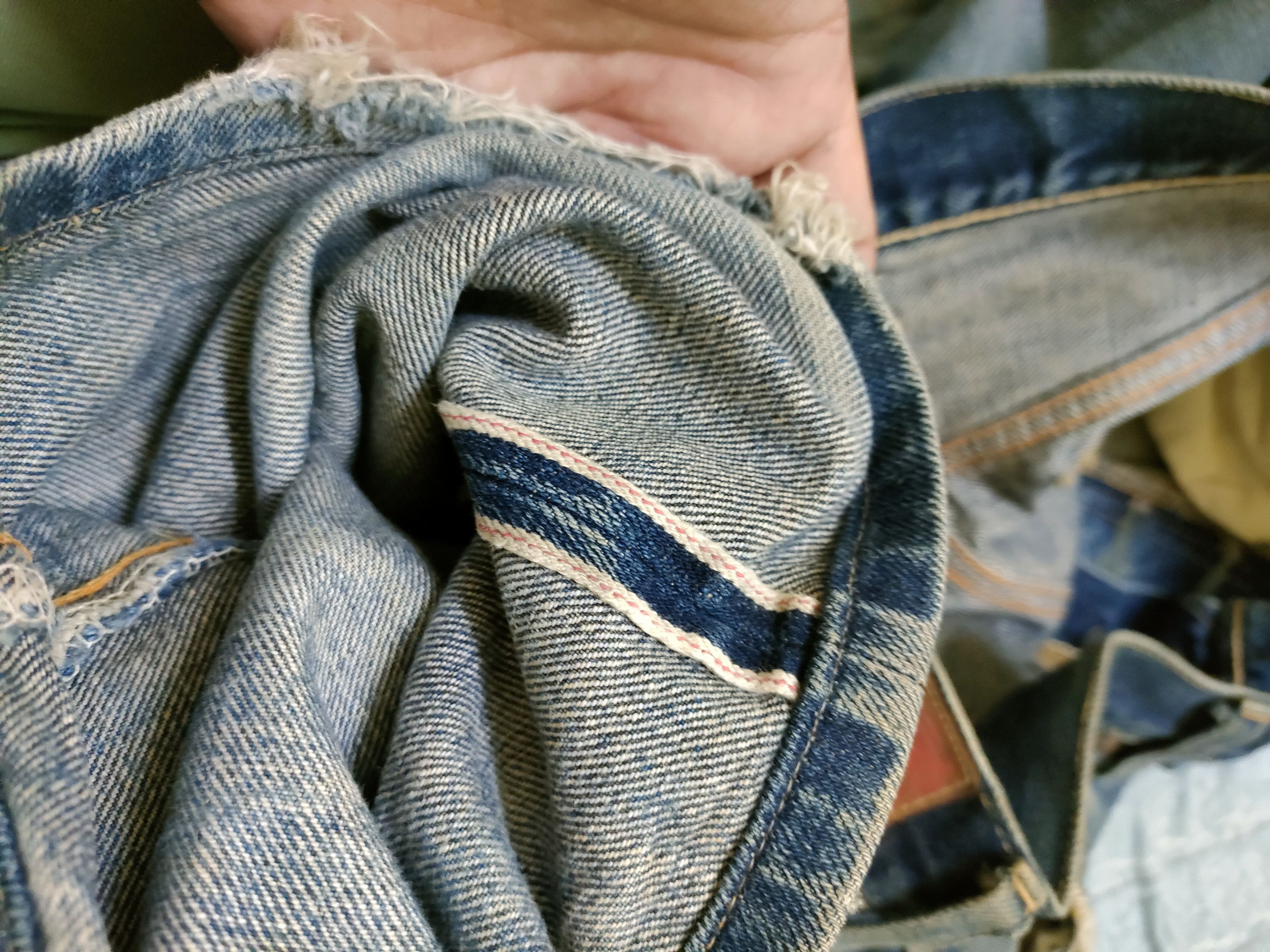 Pherrow's Reworked Pherrows Selvedge Distressed Denim Jeans Size US 29 - 8 Thumbnail
