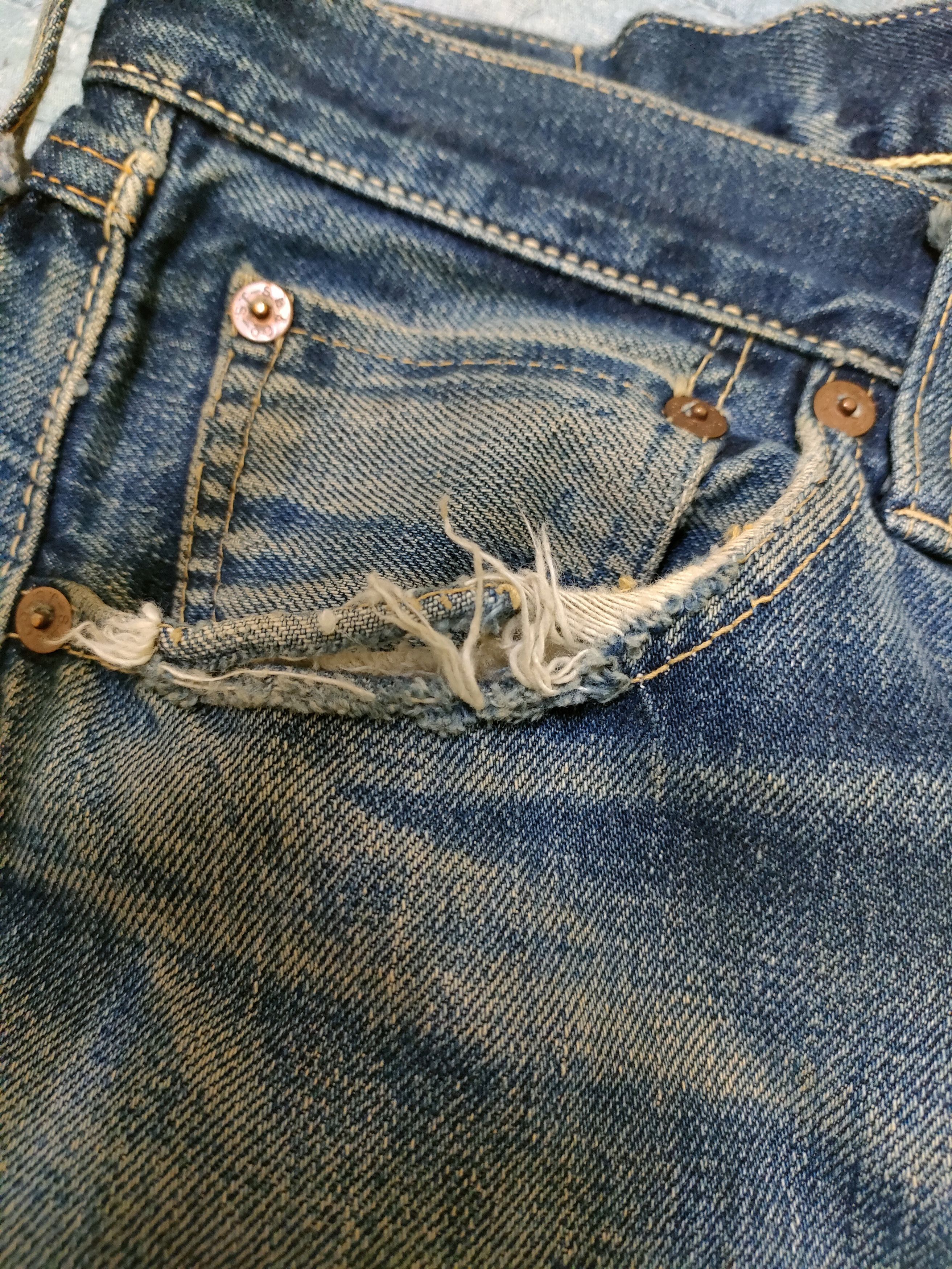 Pherrow's Reworked Pherrows Selvedge Distressed Denim Jeans Size US 29 - 6 Thumbnail