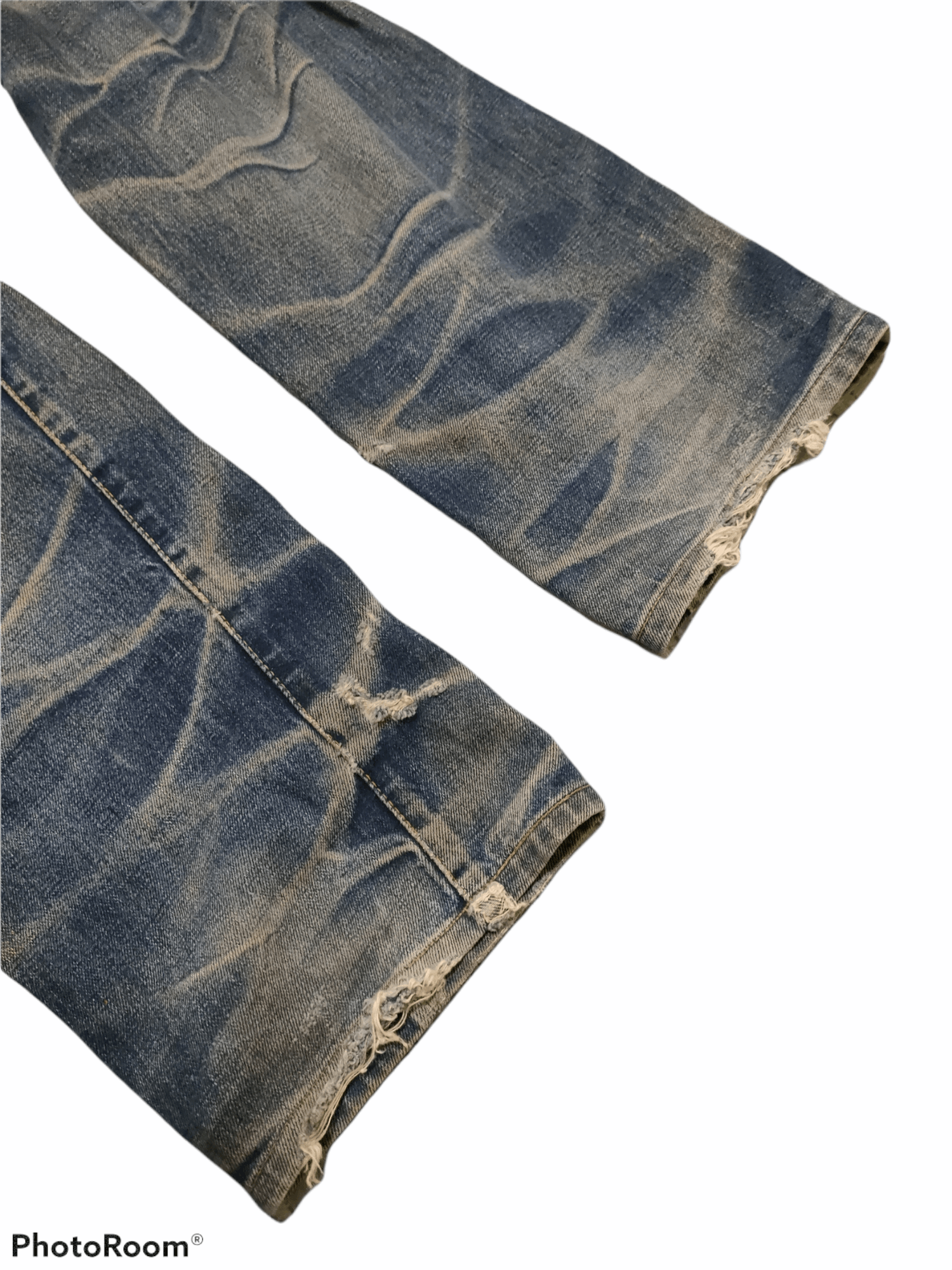 Pherrow's Reworked Pherrows Selvedge Distressed Denim Jeans Size US 29 - 2 Thumbnail