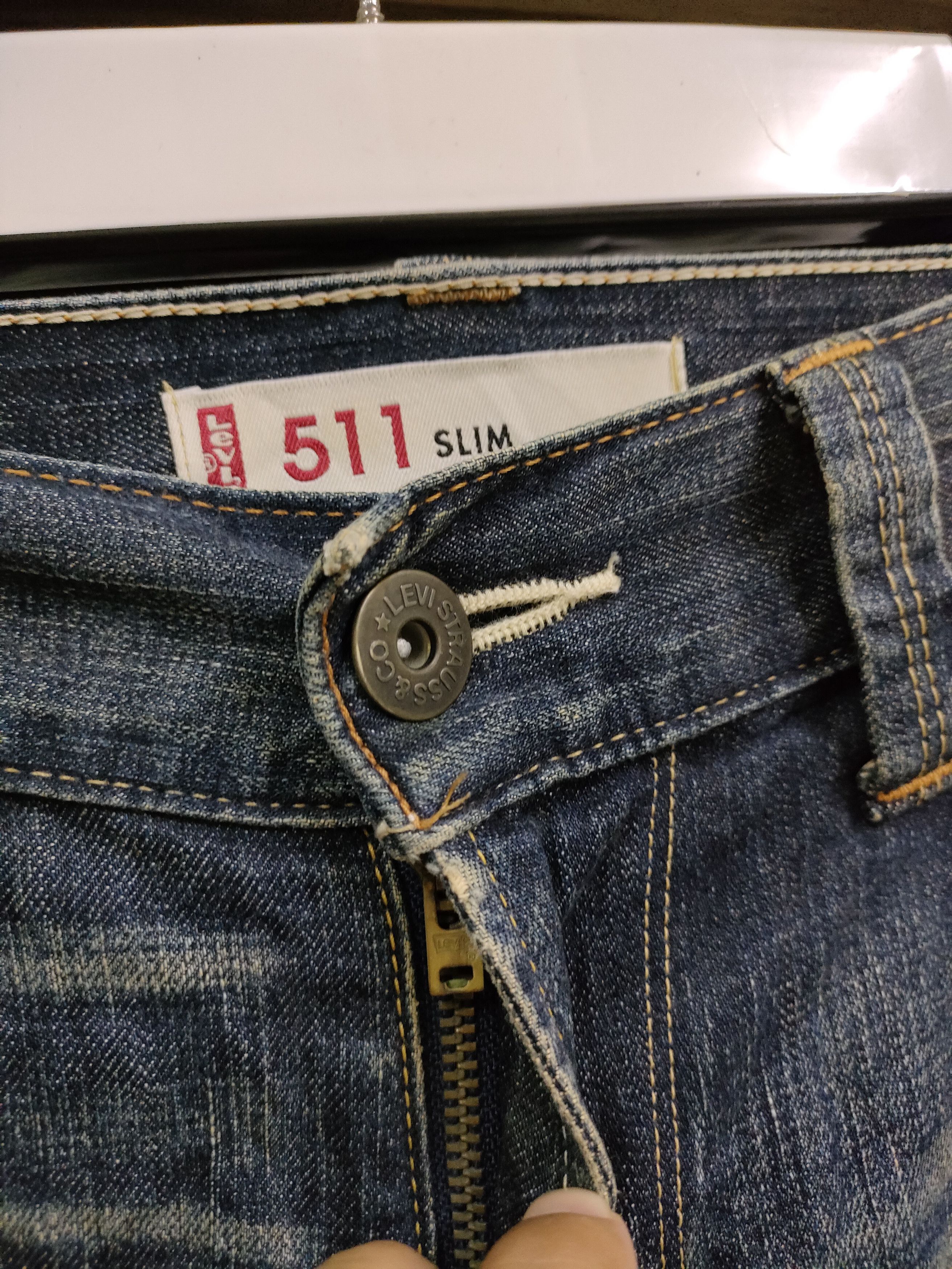 Levi's Distressed Levi's 511 Slim Jeans Size US 36 / EU 52 - 9 Thumbnail