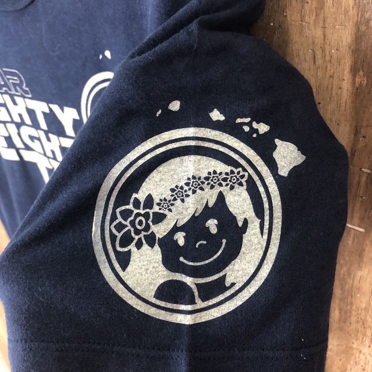 Japanese Brand DLL Star No Wars parody movie Dark Blue T-Shirt #022 Size US S / EU 44-46 / 1 - 5 Thumbnail
