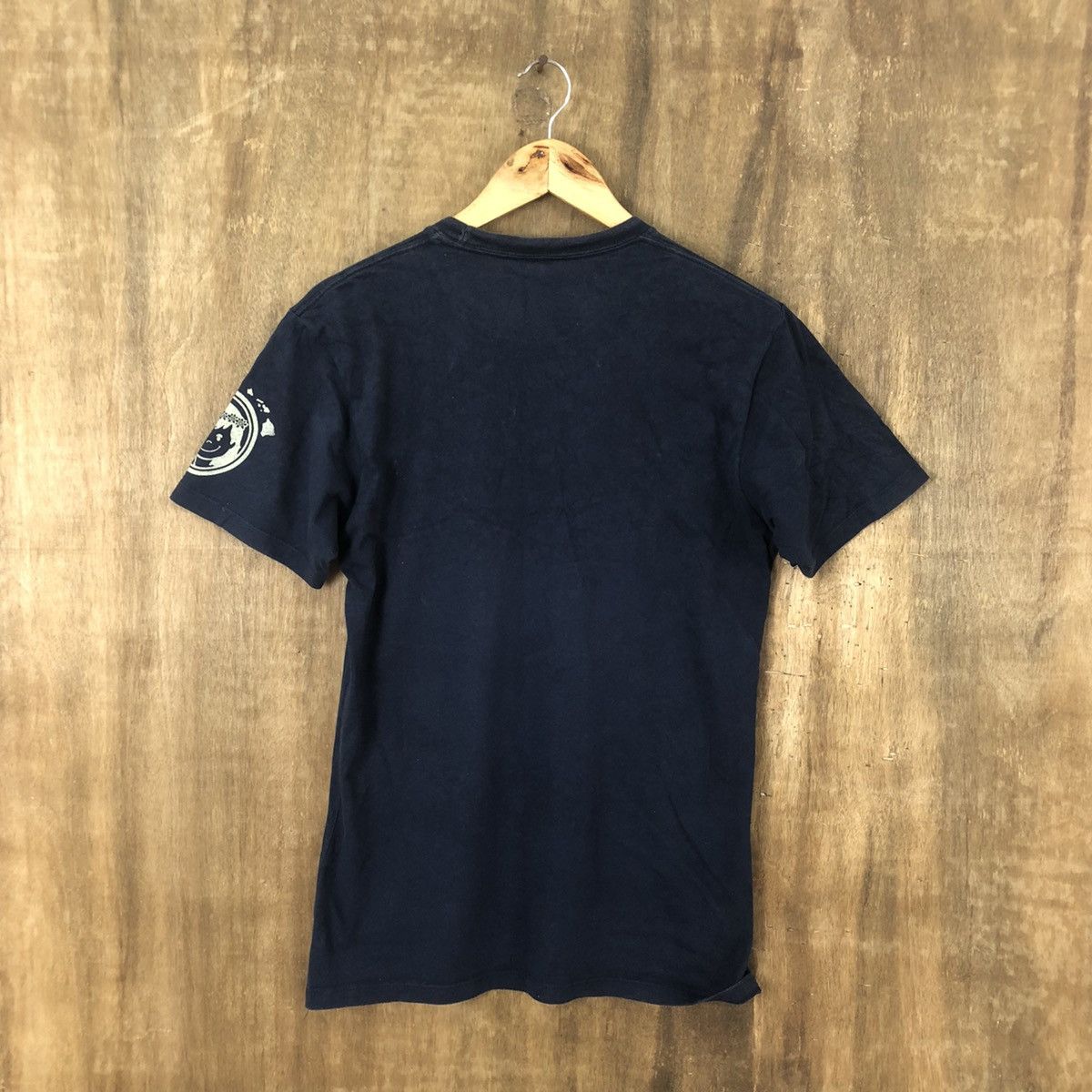 Japanese Brand DLL Star No Wars parody movie Dark Blue T-Shirt #022 Size US S / EU 44-46 / 1 - 7 Thumbnail
