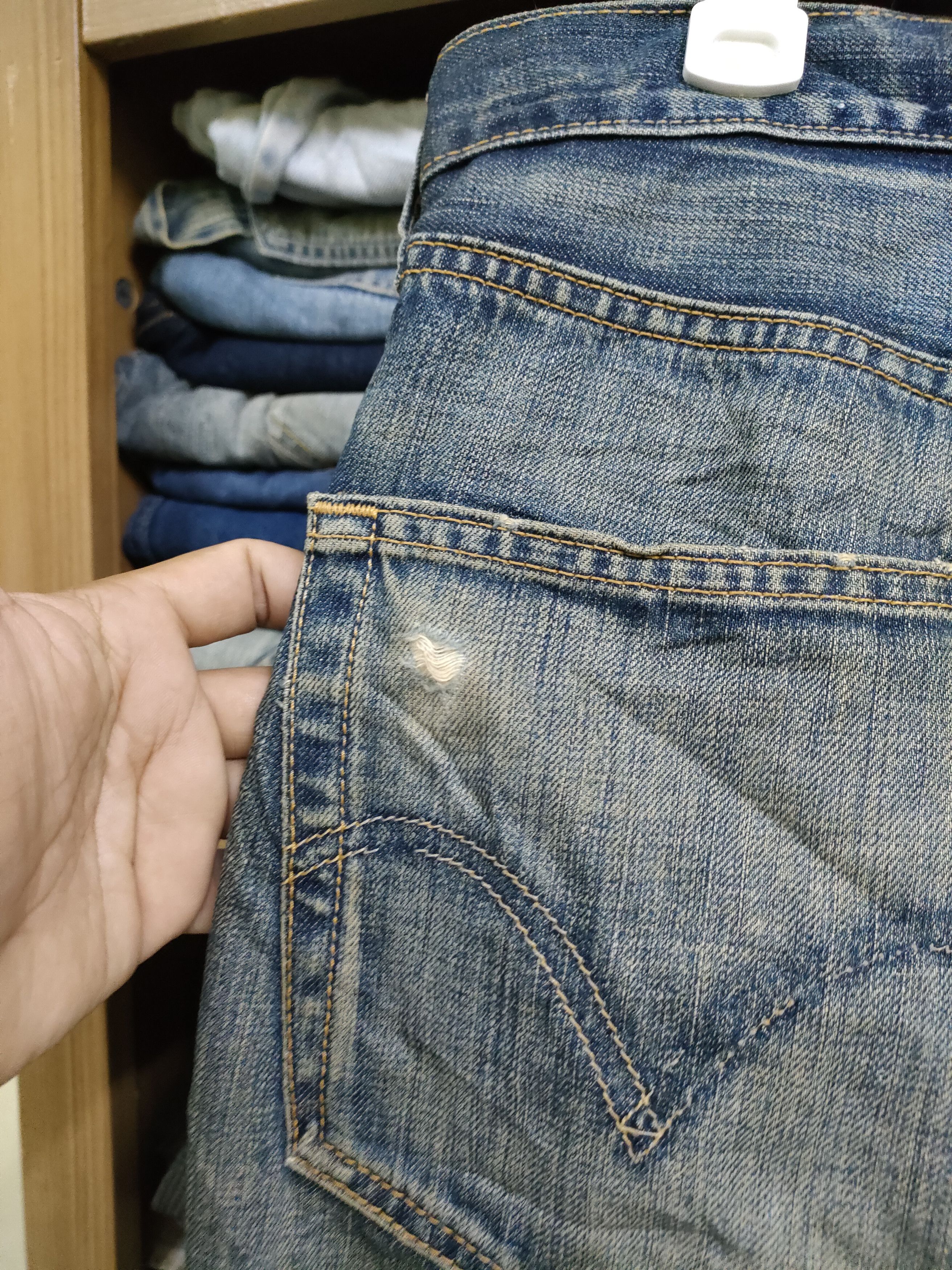 Levi's Distressed Levi's 501 Denim Jeans Size US 32 / EU 48 - 3 Thumbnail