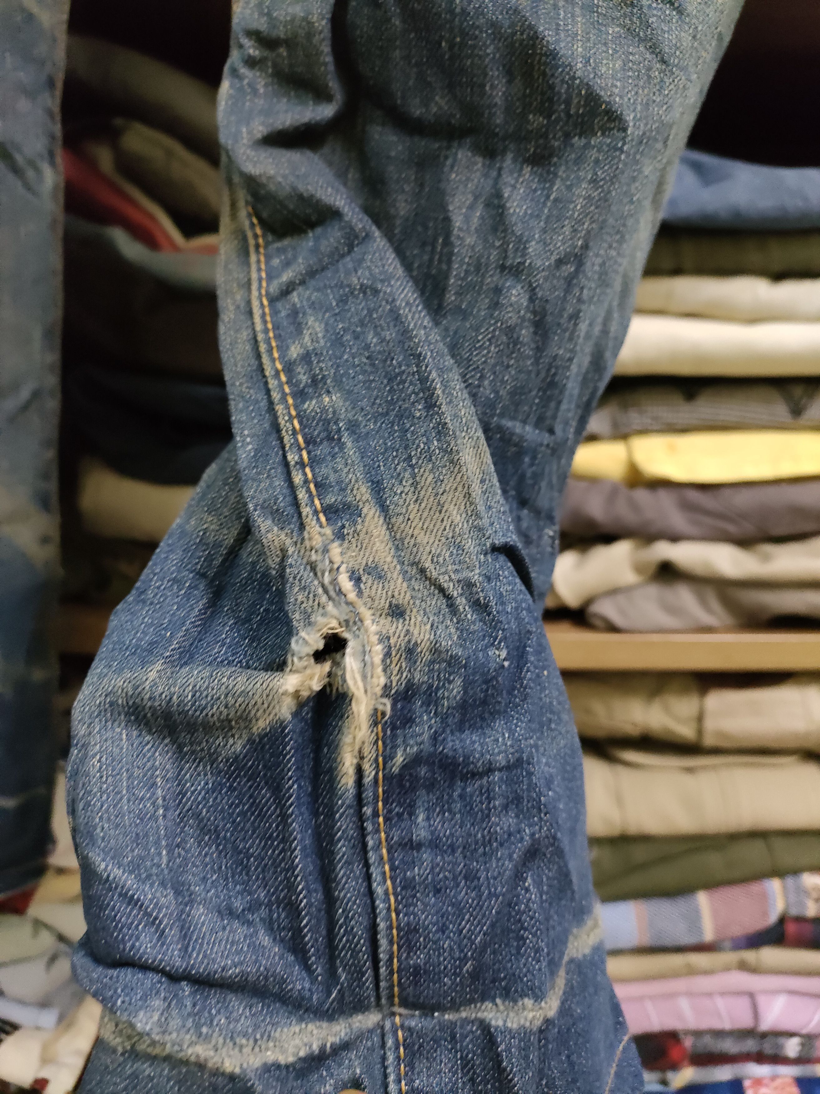Levi's Distressed Levi's 501 Denim Jeans Size US 32 / EU 48 - 8 Thumbnail