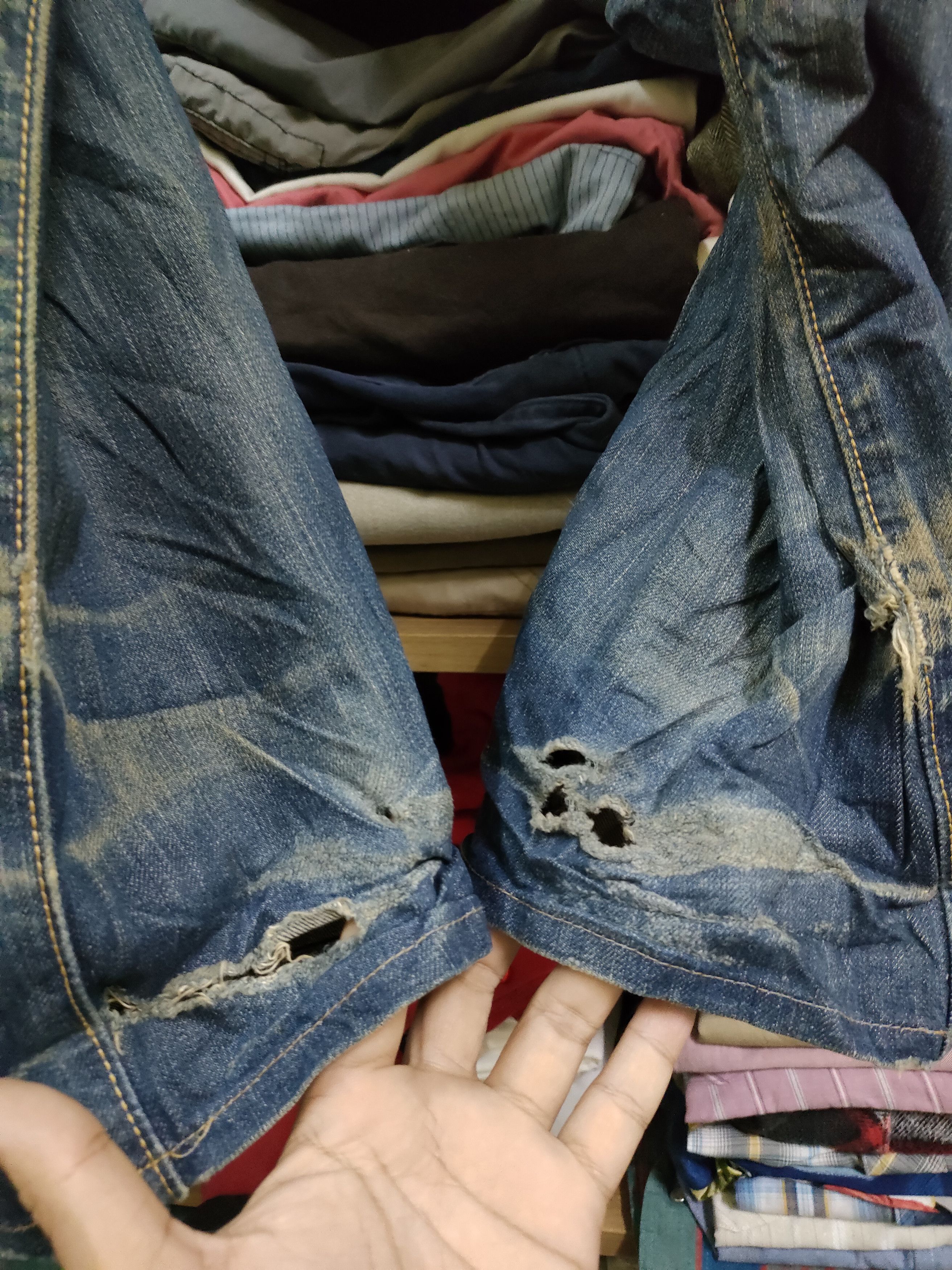 Levi's Distressed Levi's 501 Denim Jeans Size US 32 / EU 48 - 7 Thumbnail