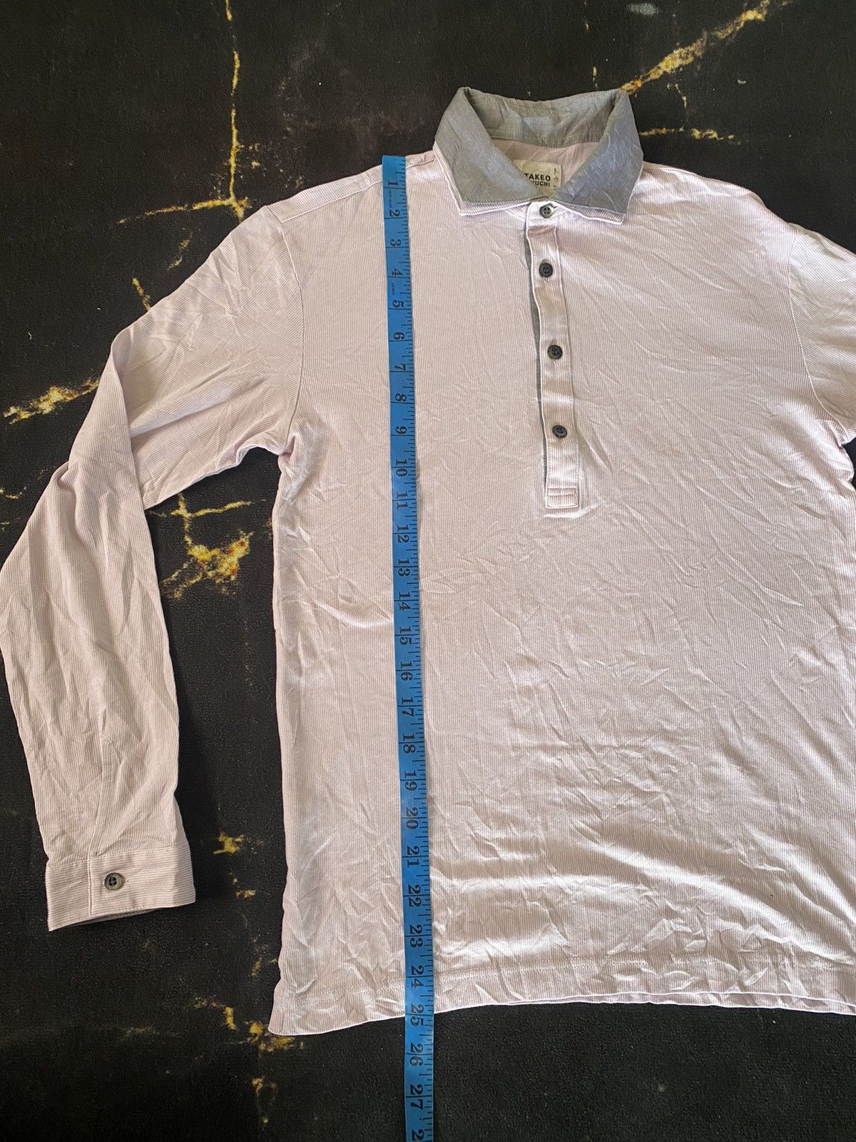 Japanese Brand × Takeo Kikuchi Takeo Kikuchi Collar Long Sleeve Shirt Size US S / EU 44-46 / 1 - 12 Thumbnail