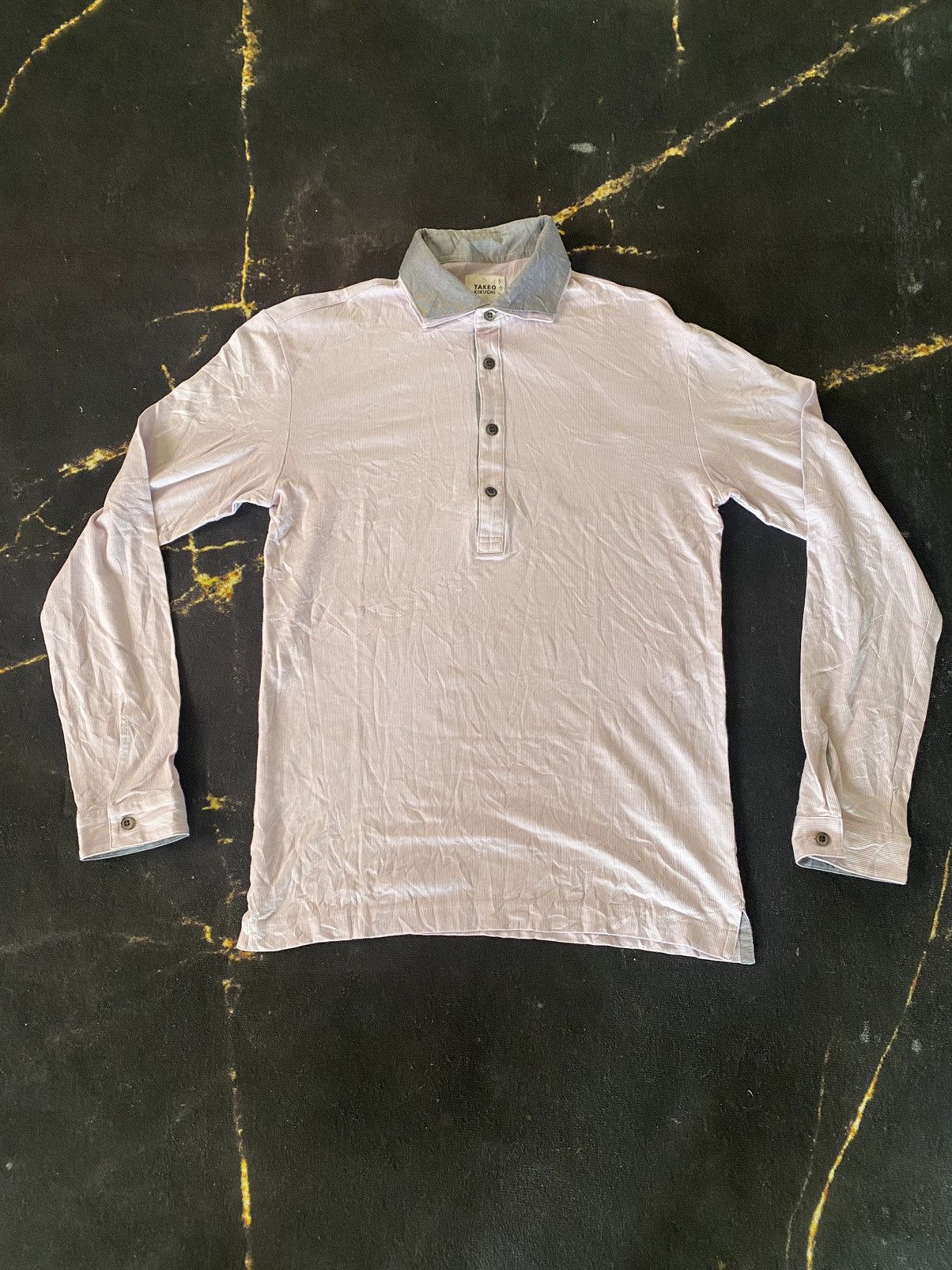 Japanese Brand × Takeo Kikuchi Takeo Kikuchi Collar Long Sleeve Shirt Size US S / EU 44-46 / 1 - 3 Thumbnail