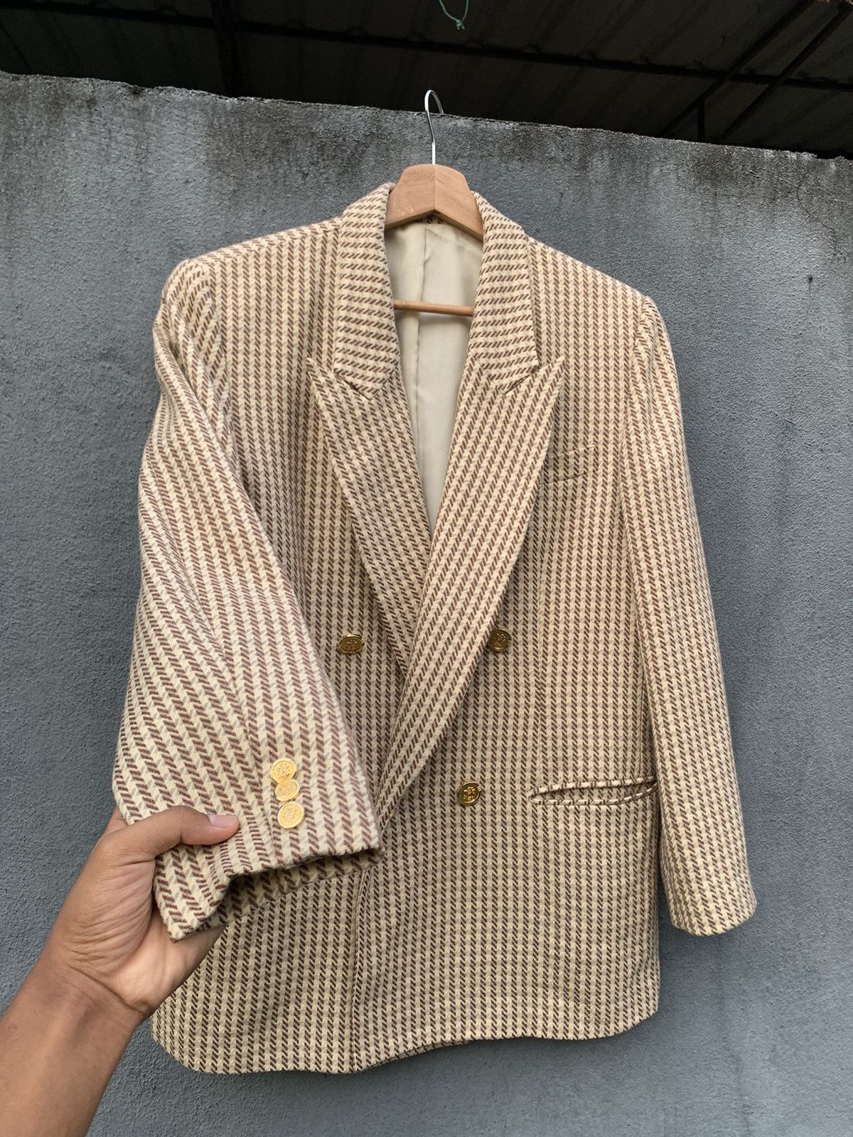 Japanese Brand 👹RACCONTINO Amazing Design Blazer (M WOMAN) Size US M / EU 48-50 / 2 - 6 Thumbnail