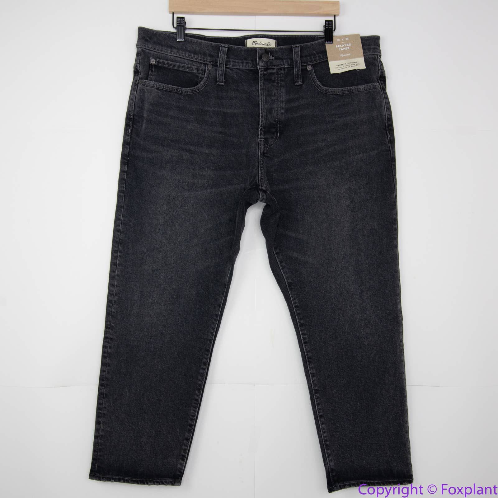 NEW Madewell men's Relaxed Taper Jeans Claybrook Wash 38*30