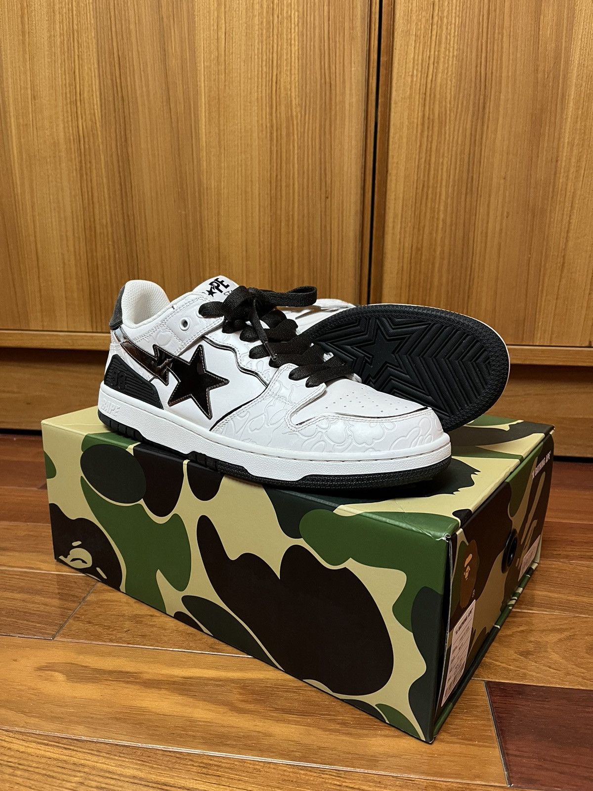 A Bathing Ape Bape SK8 Sta Orange Brown