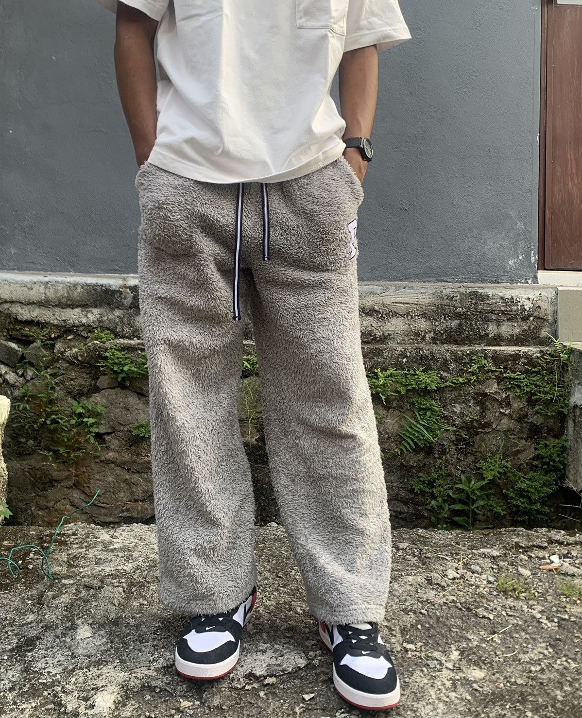 Japanese Brand 👹Polo British Country Fleece Baggy Pants Size US 33 - 6 Thumbnail