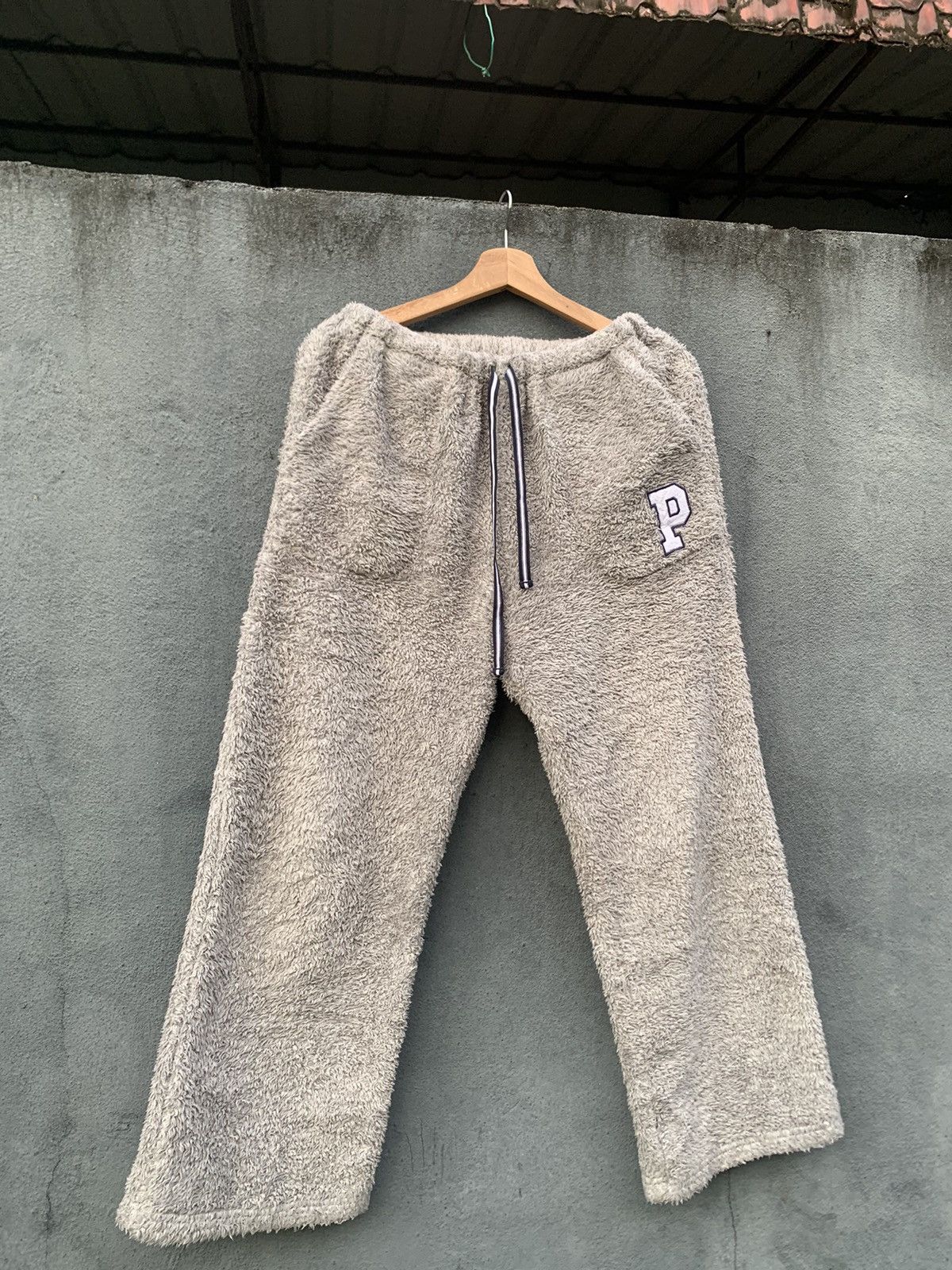 Japanese Brand 👹Polo British Country Fleece Baggy Pants Size US 33 - 4 Thumbnail