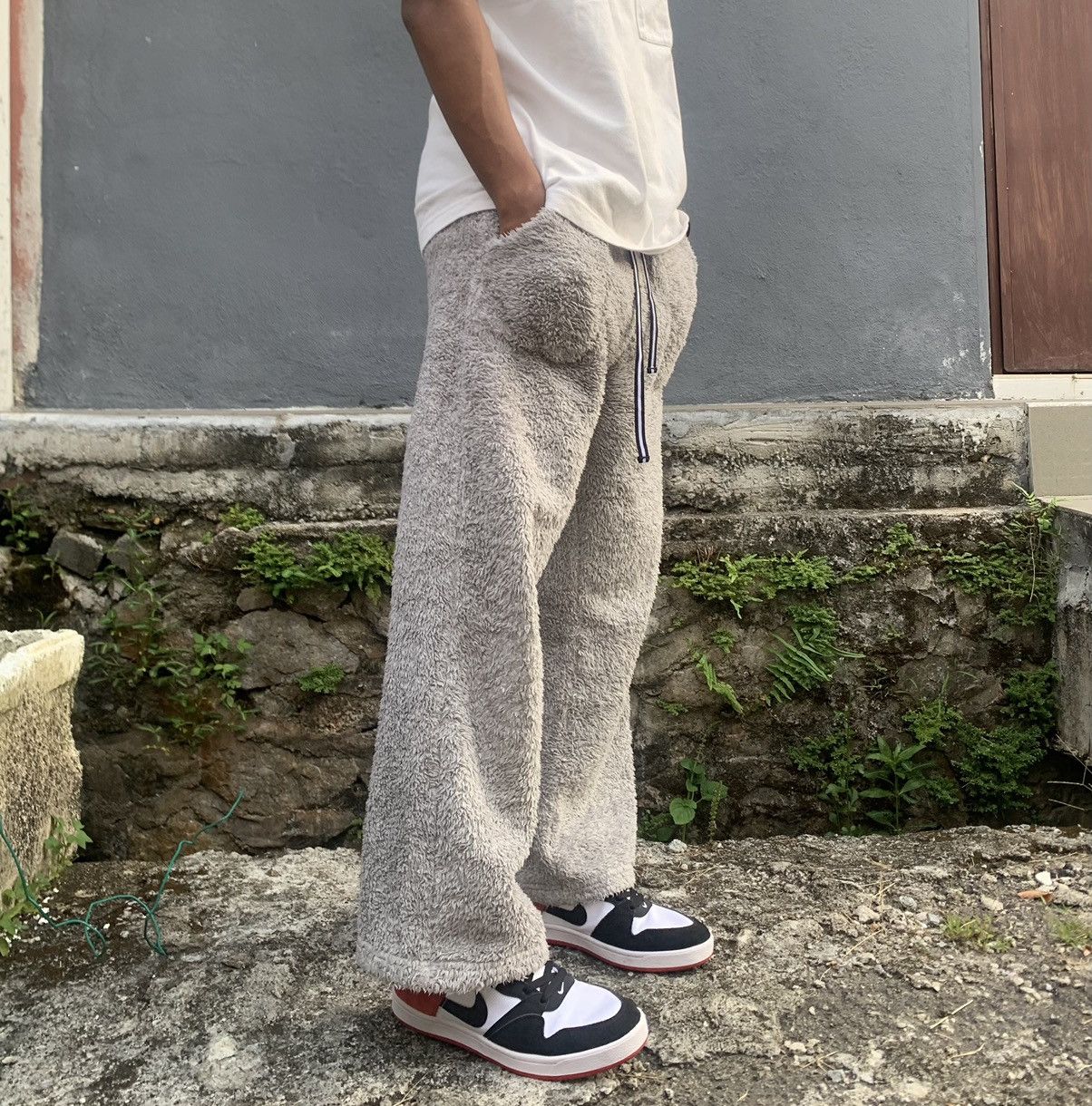 Japanese Brand 👹Polo British Country Fleece Baggy Pants Size US 33 - 3 Thumbnail