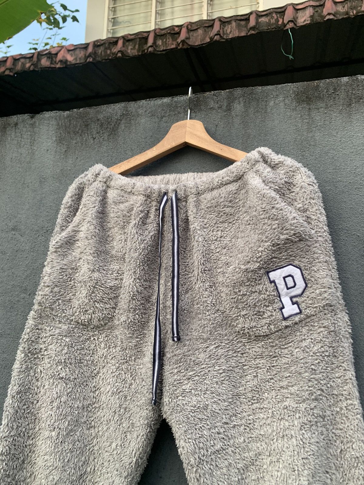 Japanese Brand 👹Polo British Country Fleece Baggy Pants Size US 33 - 7 Thumbnail