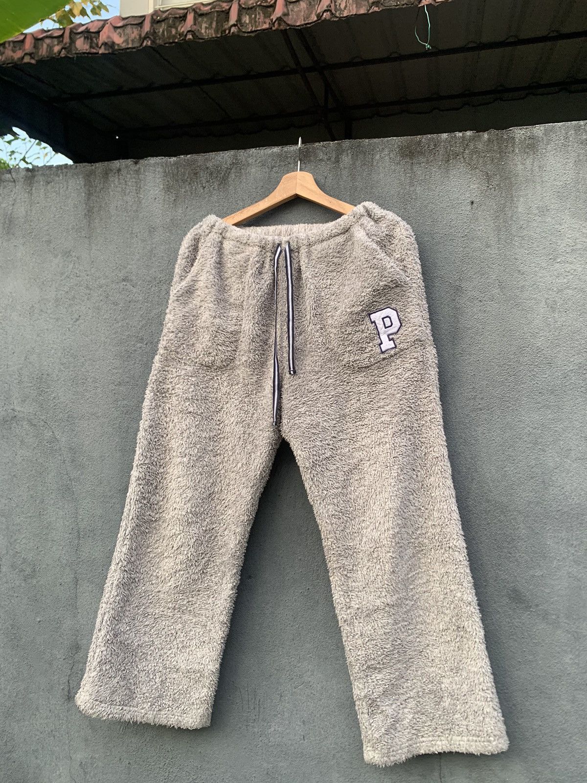 Japanese Brand 👹Polo British Country Fleece Baggy Pants Size US 33 - 2 Thumbnail
