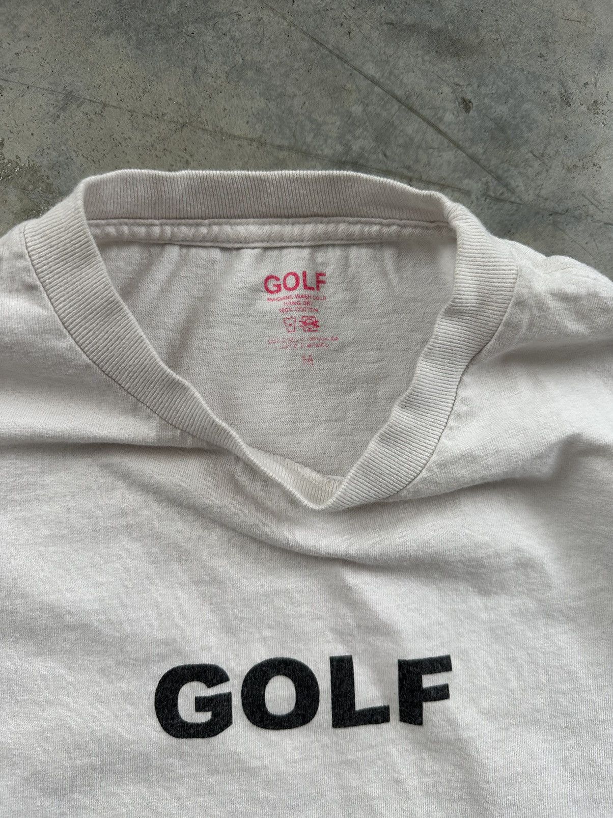 Golf Wang RARE Golf Wang OG White + Black Logo Tee Sz. Medium Size US M / EU 48-50 / 2 - 3 Thumbnail