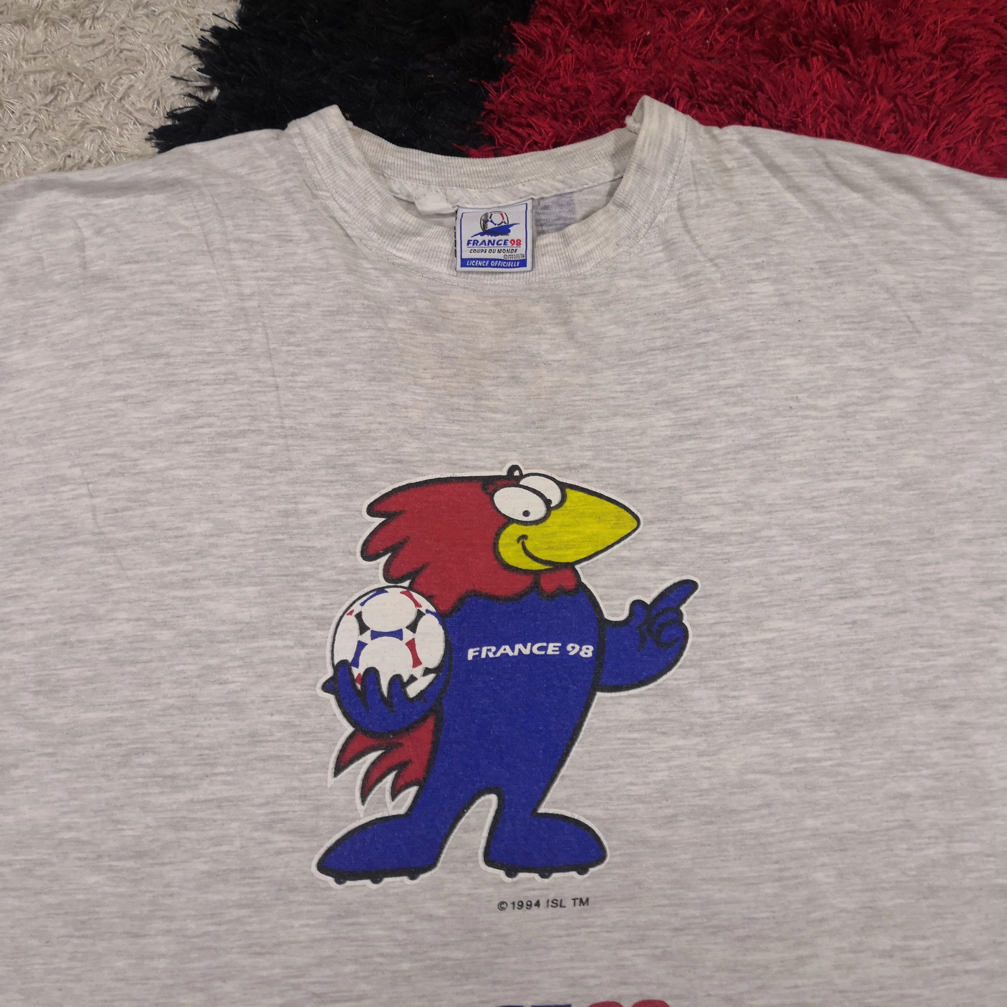 Vintage Vintage Promo Fifa World Cup Tees France 98 56789 Size US L / EU 52-54 / 3 - 3 Thumbnail
