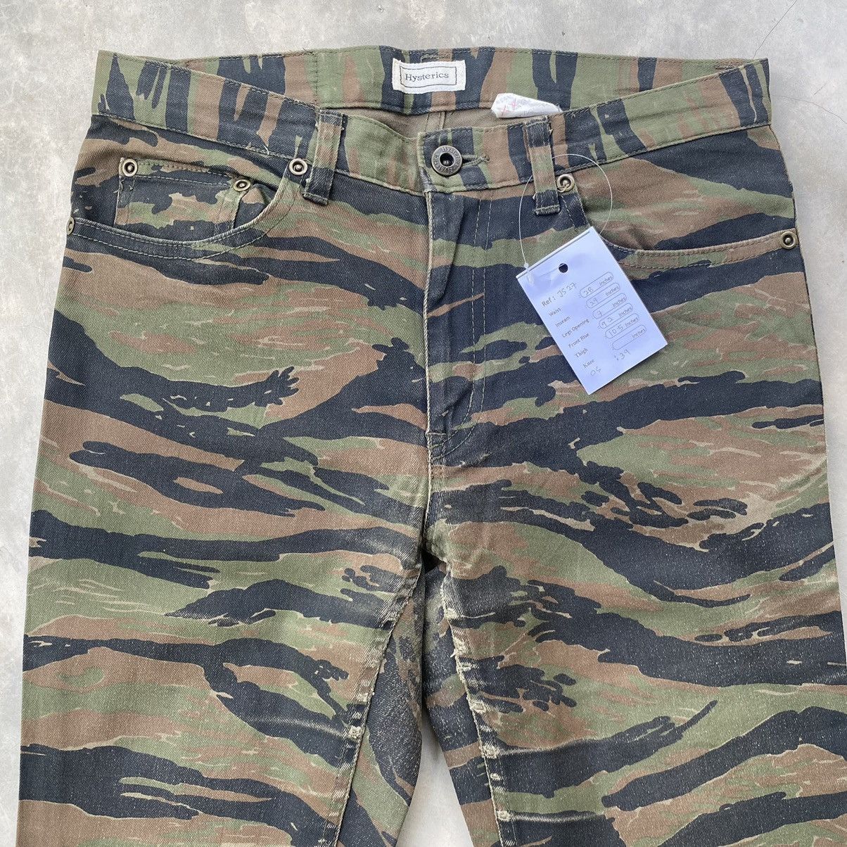 Hysteric Glamour × Japanese Brand Hysteric glamour jeans tiger stripe military style Size 28" / US 6 / IT 42 - 4 Thumbnail