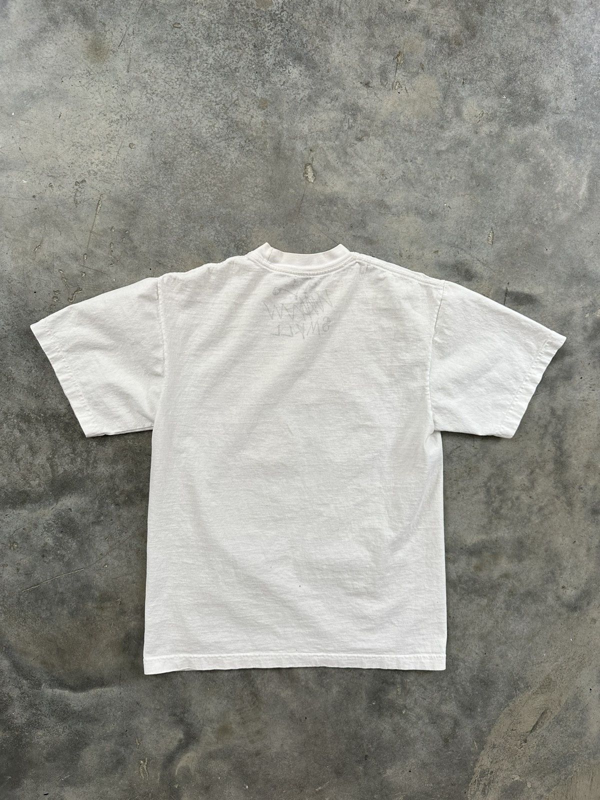 Asspizza Asspizza White Puff Print Jeans Photo Tee Sz. Small 730 Size US S / EU 44-46 / 1 - 4 Thumbnail