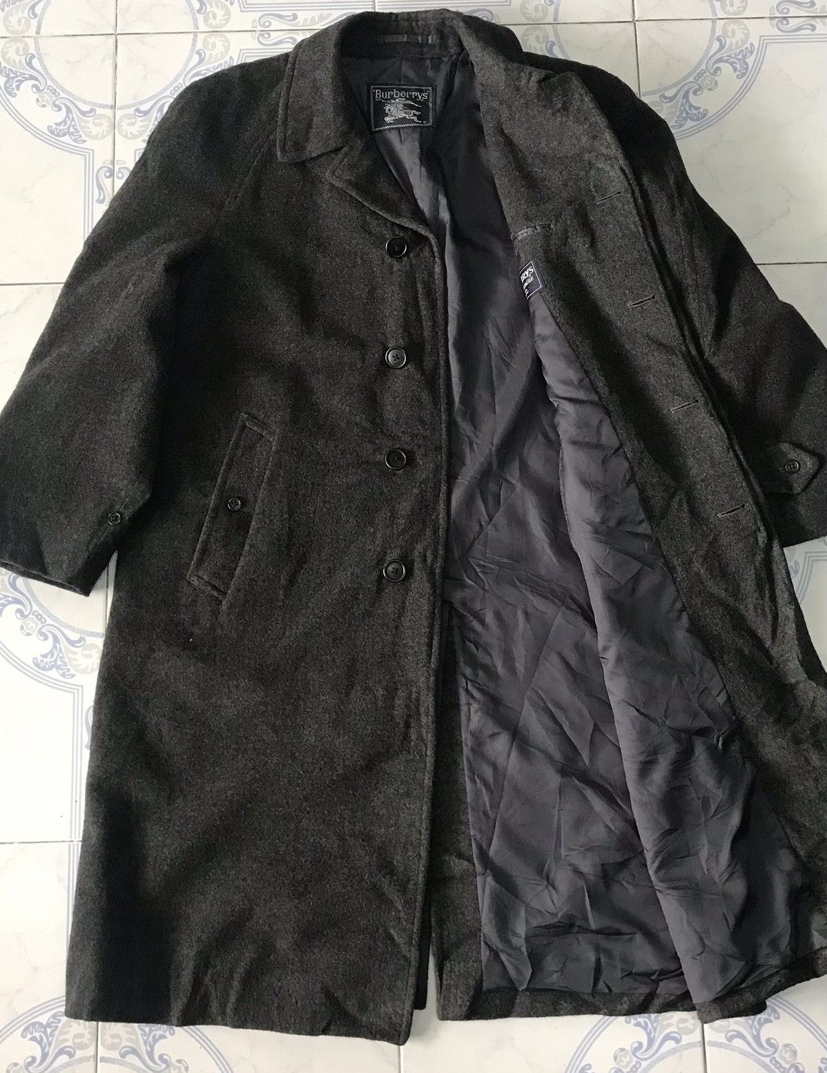 Burberry Nice Burberrys Wool & Cashmere Mid Coat Jacket Size US M / EU 48-50 / 2 - 12 Thumbnail
