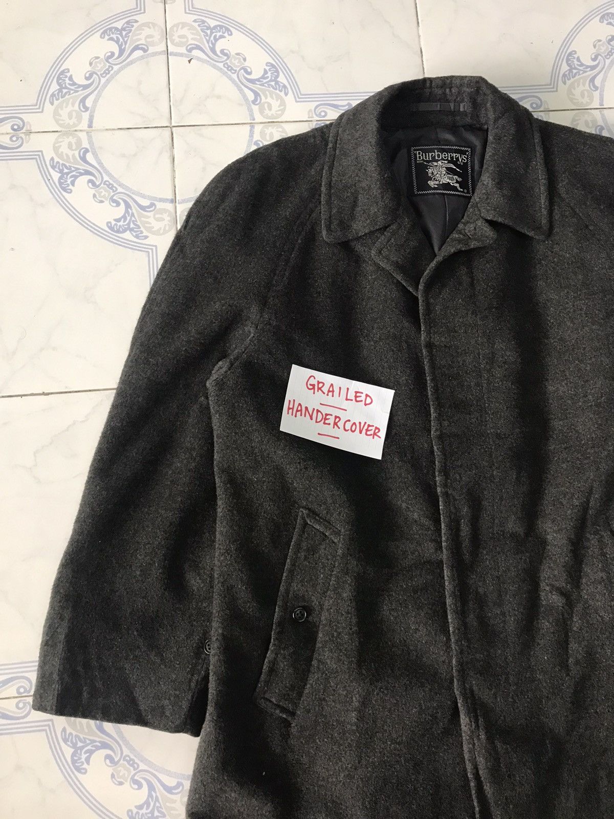 Burberry Nice Burberrys Wool & Cashmere Mid Coat Jacket Size US M / EU 48-50 / 2 - 6 Thumbnail
