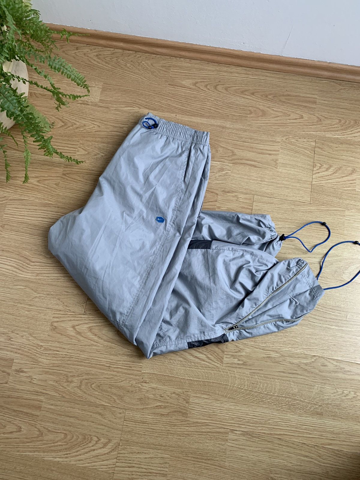 Nike Vintage y2k Nike TN Grey Track Pants Multi Swoosh Logo Drill Size US 34 / EU 50 - 10 Thumbnail