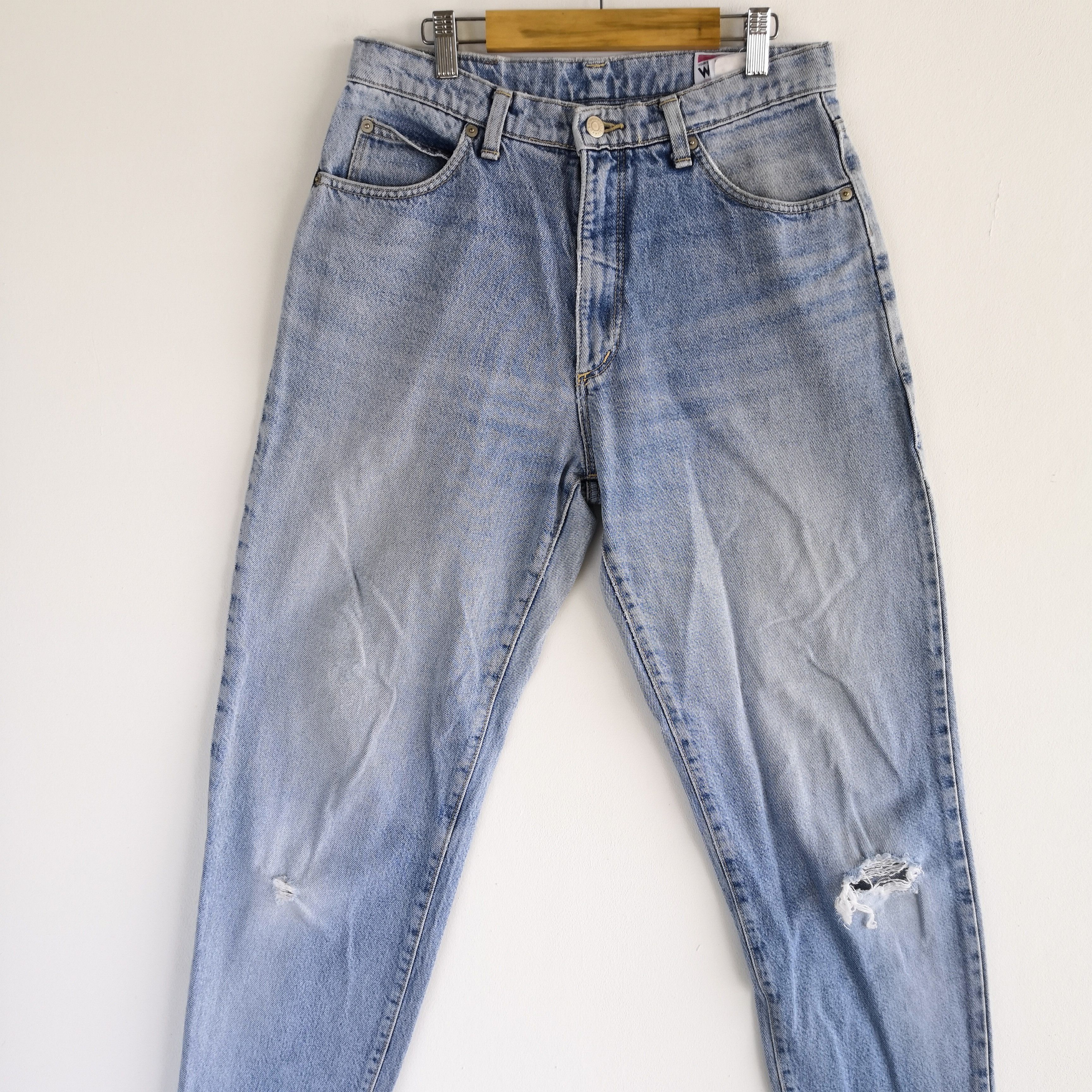 Wrangler Vintage 90s Wrangler Light Wash Jeans Wrangler Faded Denim Size 28" / US 6 / IT 42 - 5 Thumbnail