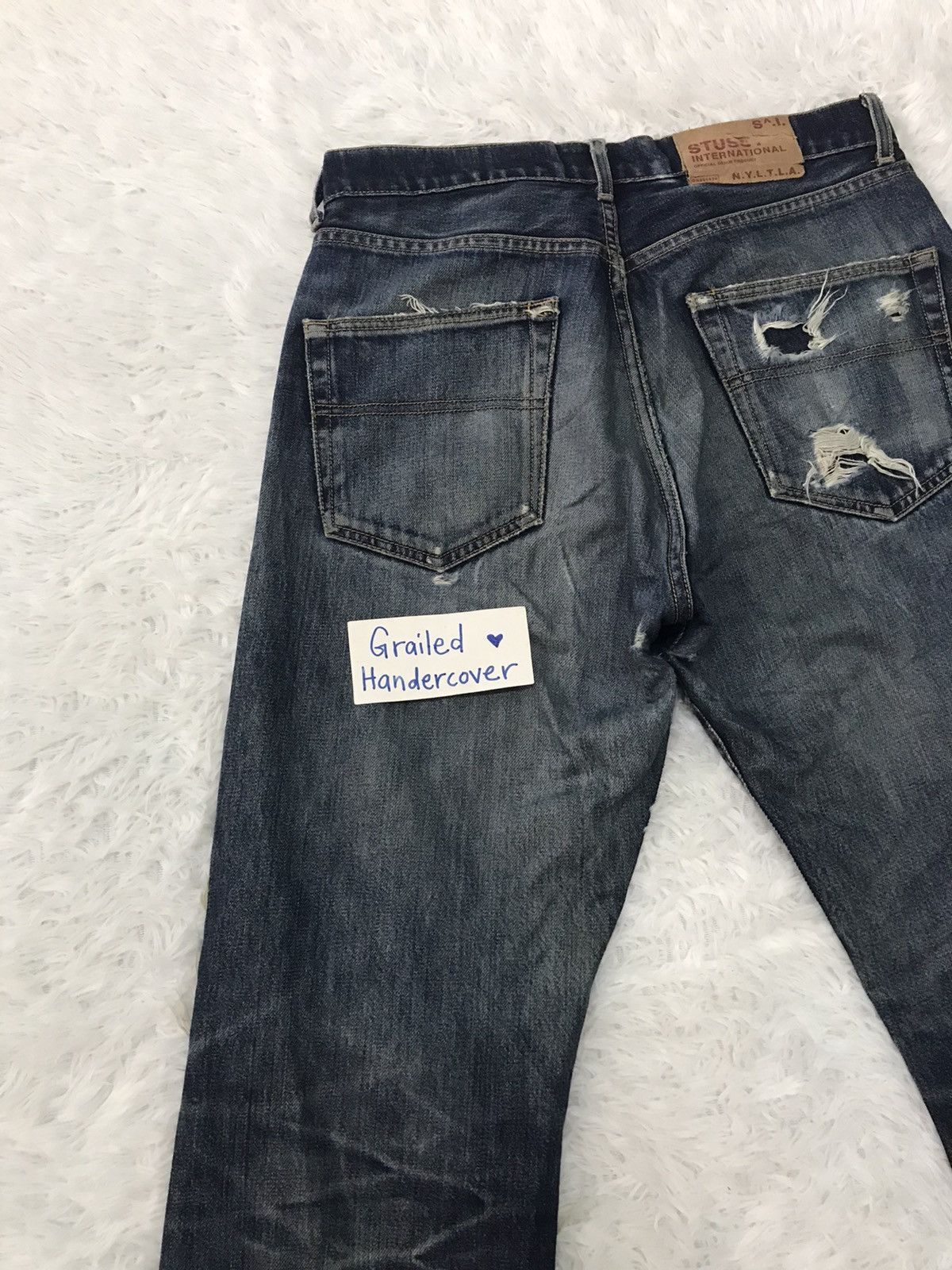 Stussy Distress Stussy International Jeans Denim Pant Size US 30 / EU 46 - 11 Thumbnail