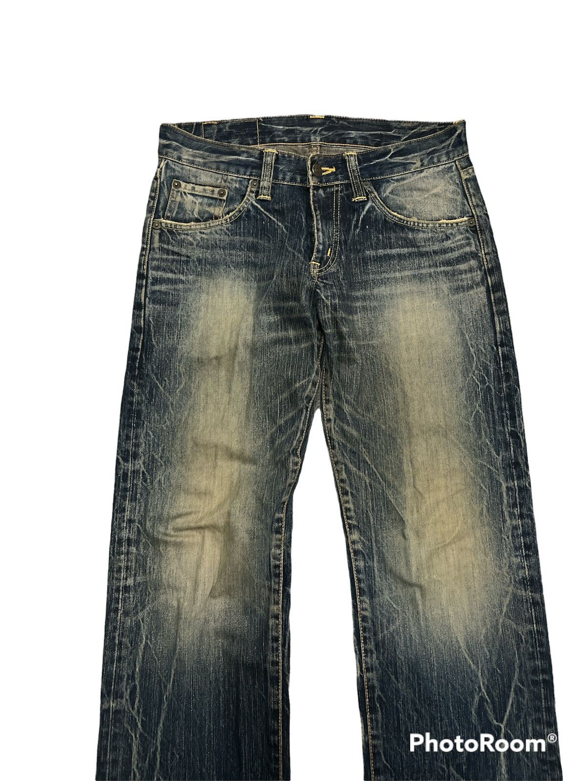 Japanese Brand SICK🔥🔥RASTY DENIM BY EDWIN Size US 31 - 2 Thumbnail