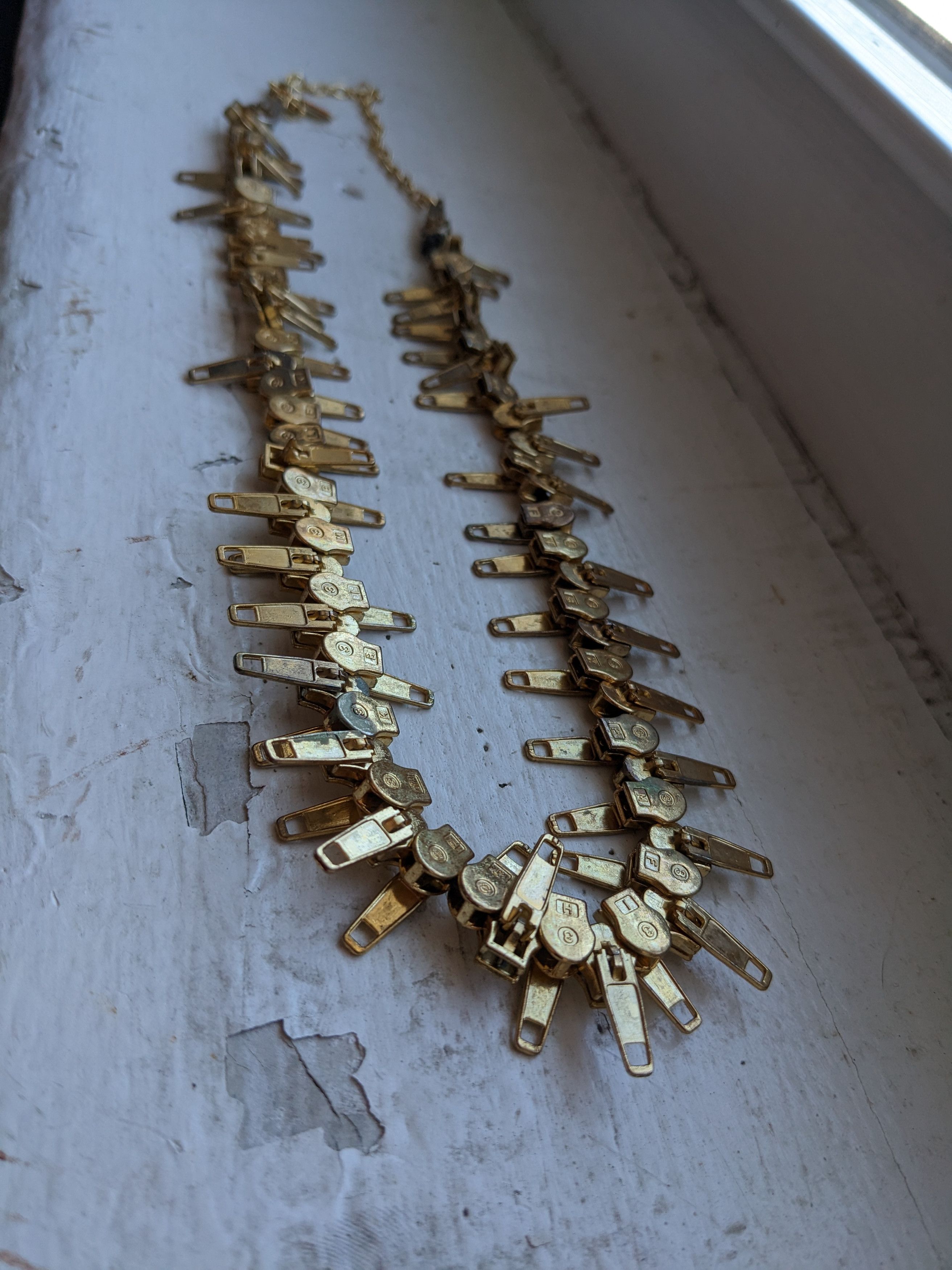 Marc Jacobs SS01 Zipper Punk Spiked Necklace Size ONE SIZE - 3 Thumbnail