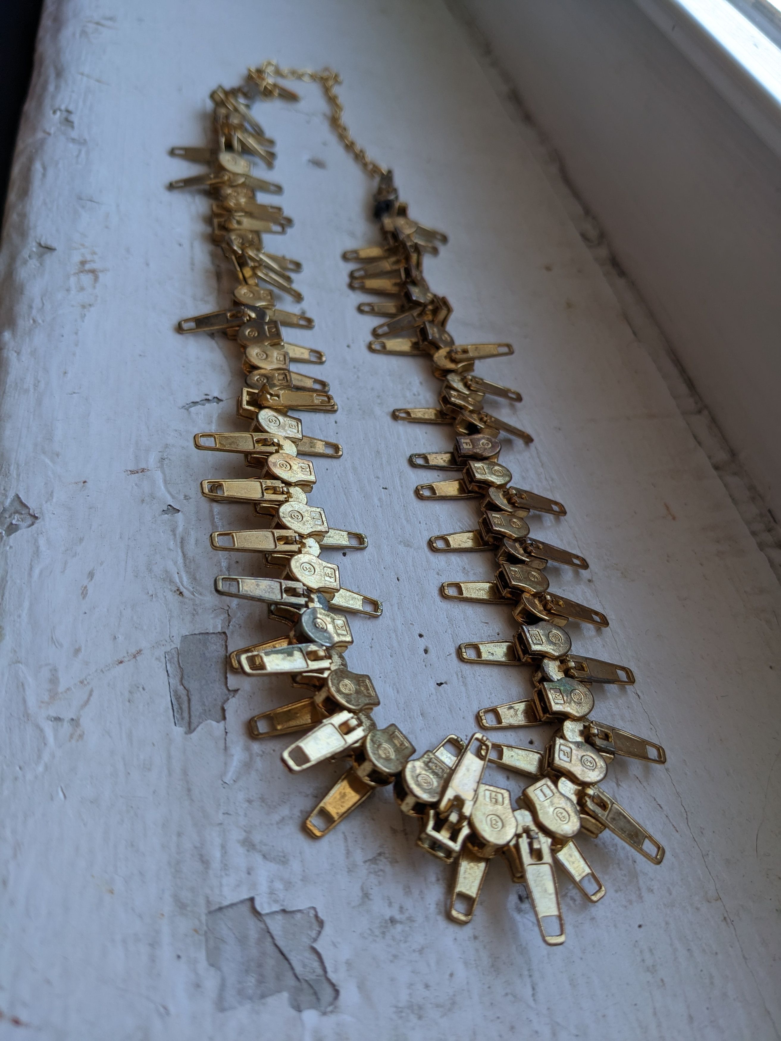 Marc Jacobs SS01 Zipper Punk Spiked Necklace Size ONE SIZE - 2 Thumbnail