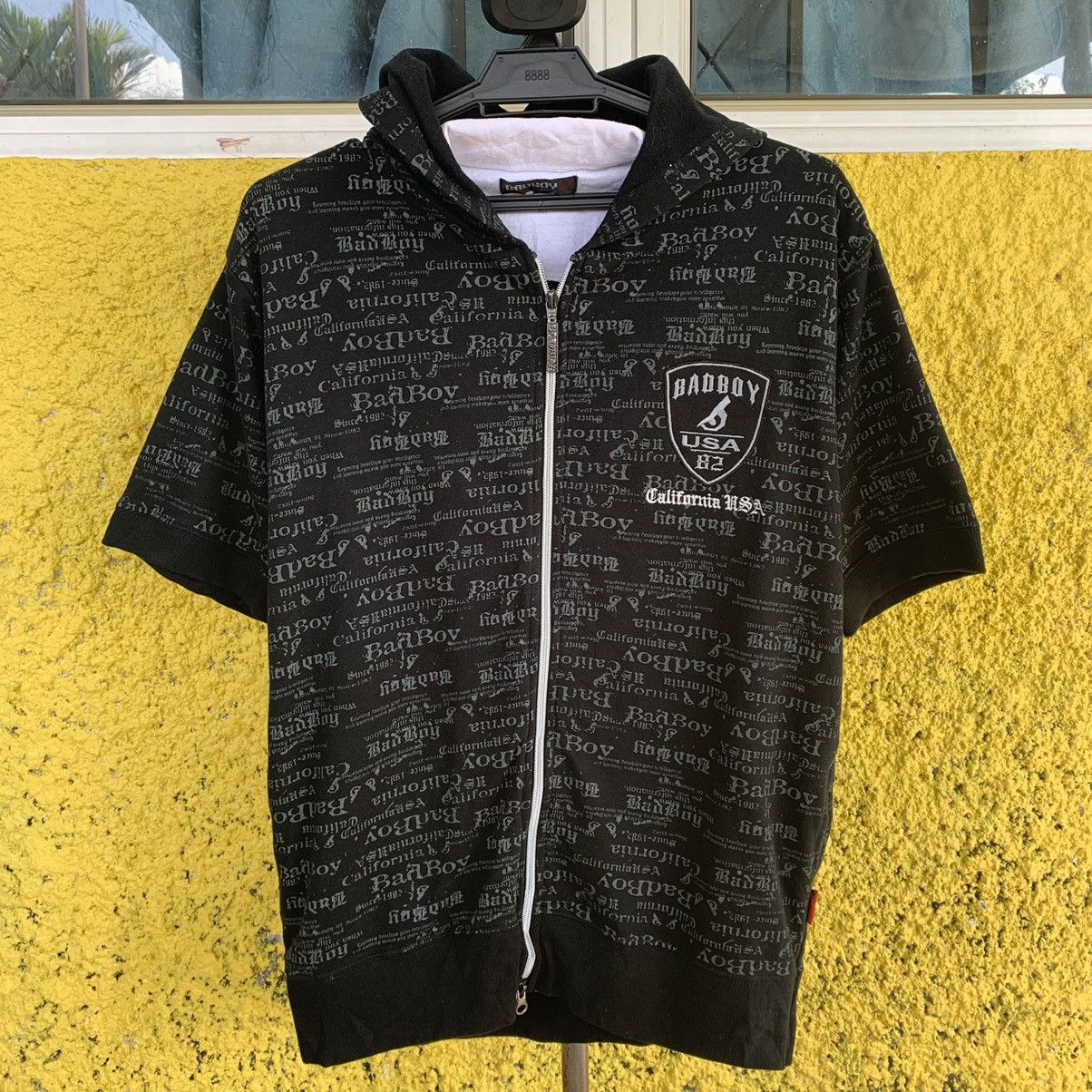 Japanese Brand Bad Boy short sleeve hoodie full text one shirt Size US M / EU 48-50 / 2 - 3 Thumbnail