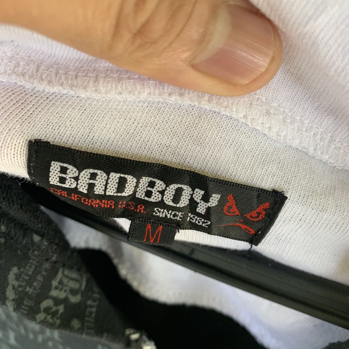 Japanese Brand Bad Boy short sleeve hoodie full text one shirt Size US M / EU 48-50 / 2 - 8 Thumbnail