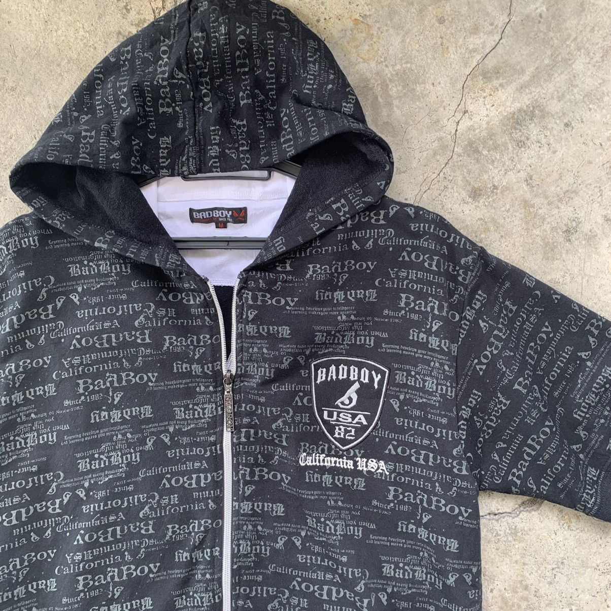 Japanese Brand Bad Boy short sleeve hoodie full text one shirt Size US M / EU 48-50 / 2 - 10 Thumbnail