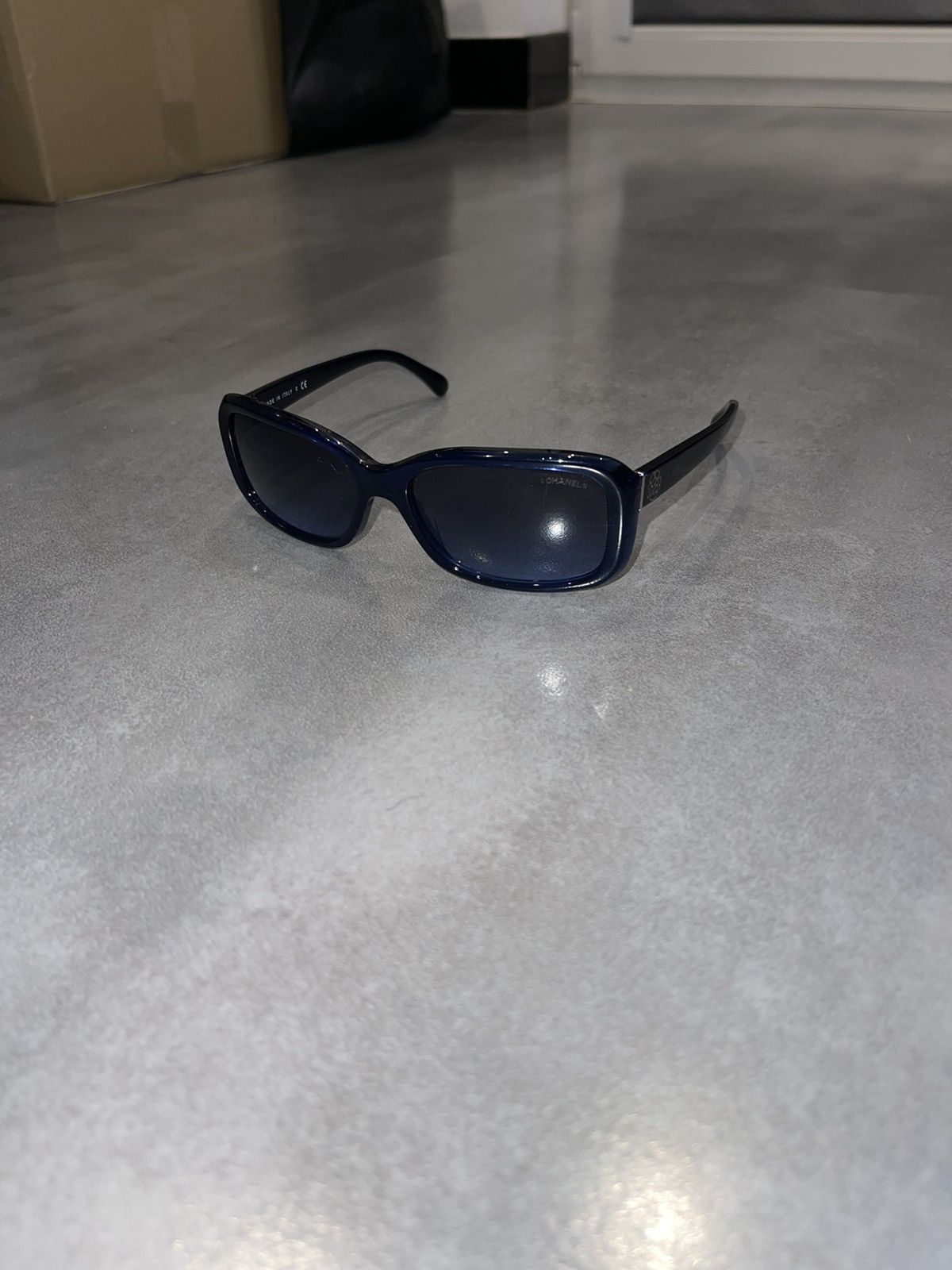 Chanel Chanel 5247 C.503/S2 Dark Blue Sunglasses Size ONE SIZE - 1 Thumbnail